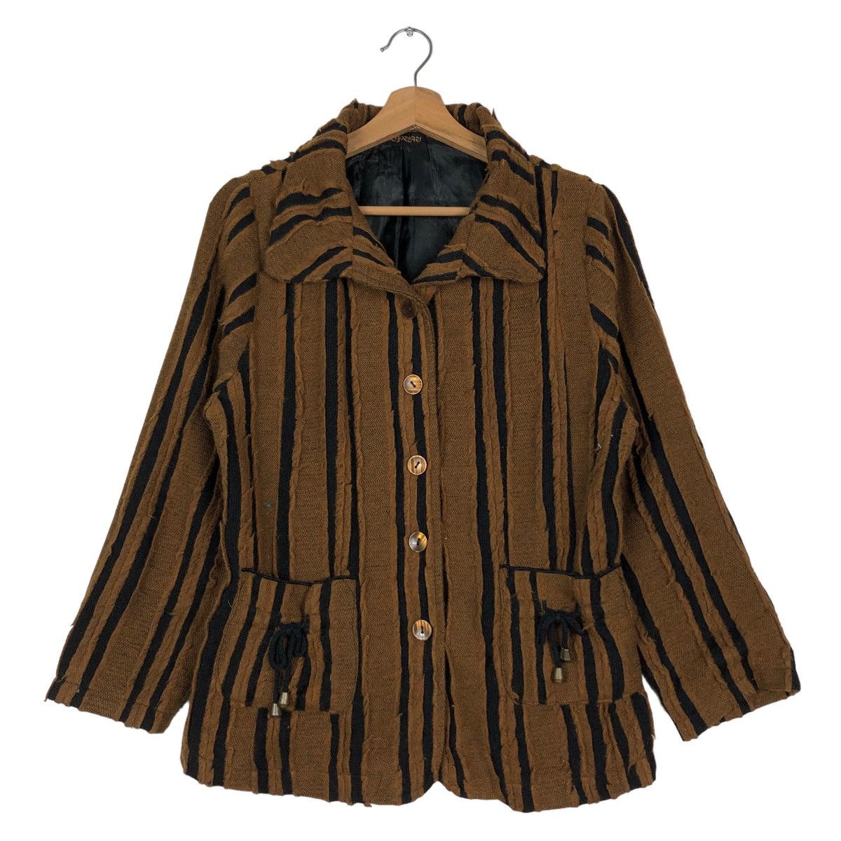 Japanese Brand 🔥Vintage Pleated Button Jacket Japan Inspire Issey Miyake Size US M / EU 48-50 / 2 - 1 Thumbnail