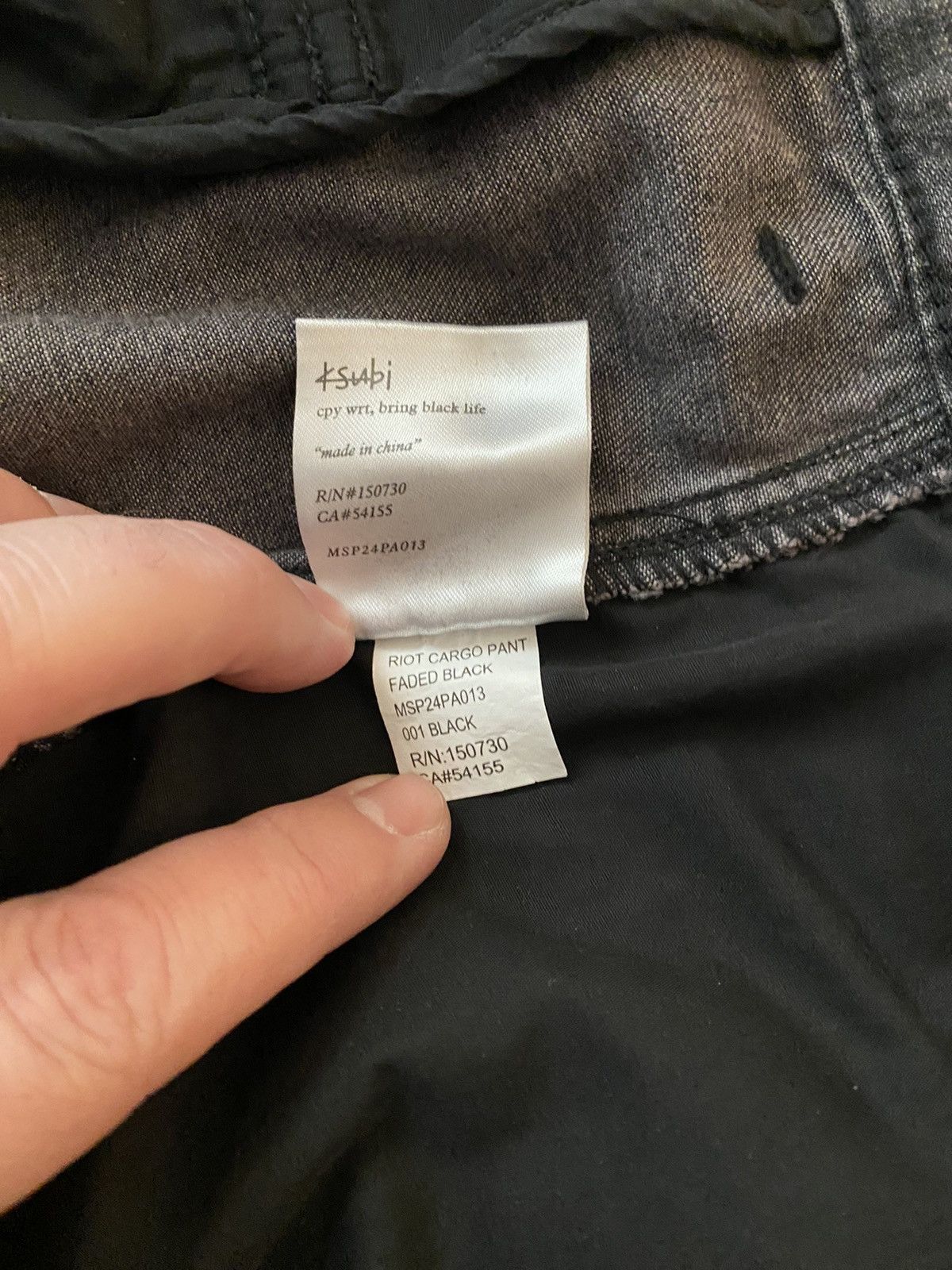 Ksubi Ksubi Riot Denim Cargo Pants Faded Black Sz38 Size US 38 / EU 54 - 16 Thumbnail