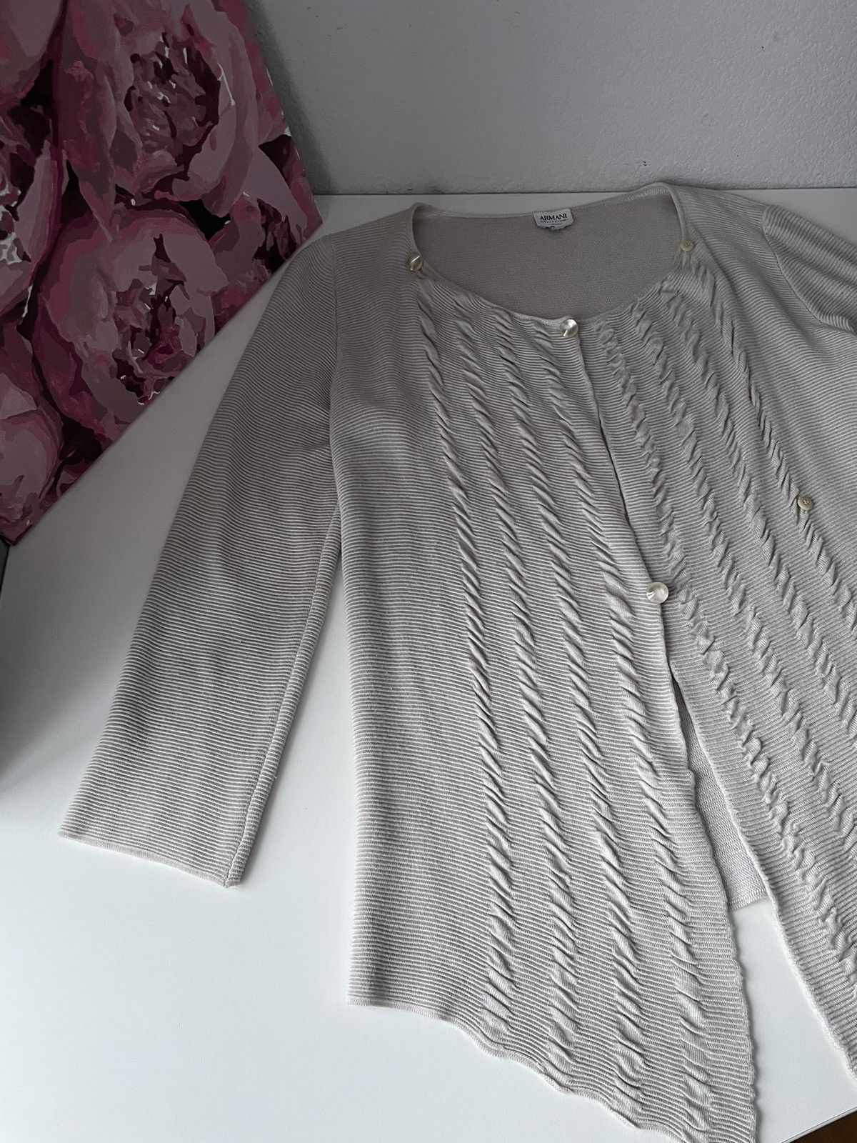 Armani Collezioni Armani Collezioni Deanna Spa Wrap Front Sweater VERY RARE Size M / US 6-8 / IT 42-44 - 5 Thumbnail