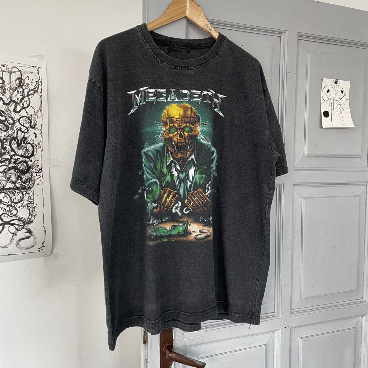 Band Tees × Megadeth × Vintage Vintage Y2K Megadeth Vic Rattleheaded Band Tee Size US XXL / EU 58 / 5 - 3 Thumbnail