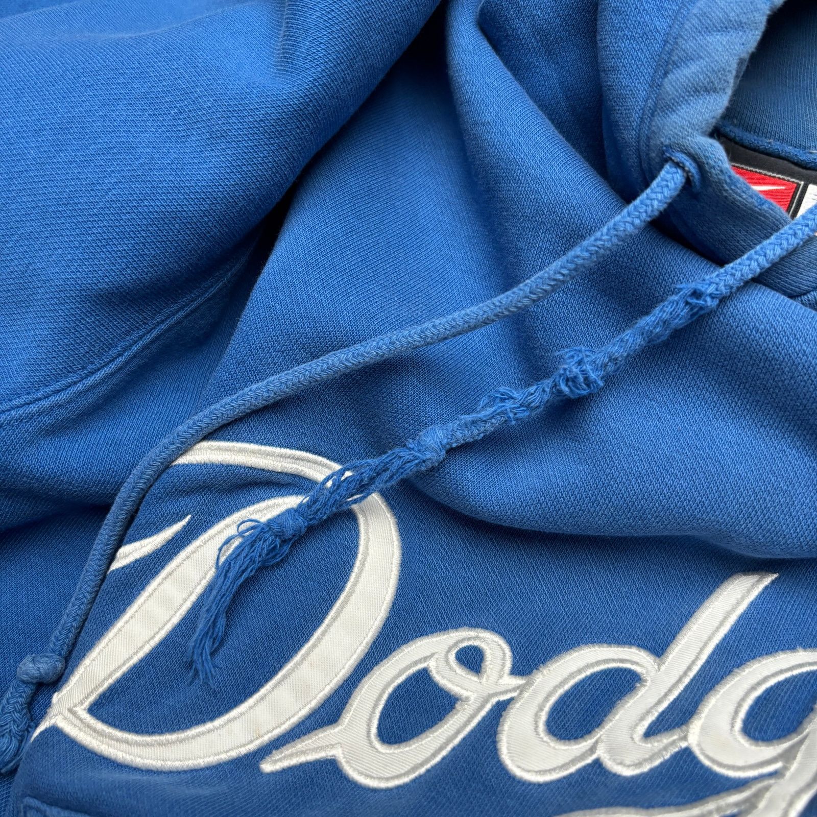 Nike × Vintage Vintage Nike LA Dodgers Center Swoosh Hoodie Men's Small MLB Size US S / EU 44-46 / 1 - 11 Thumbnail