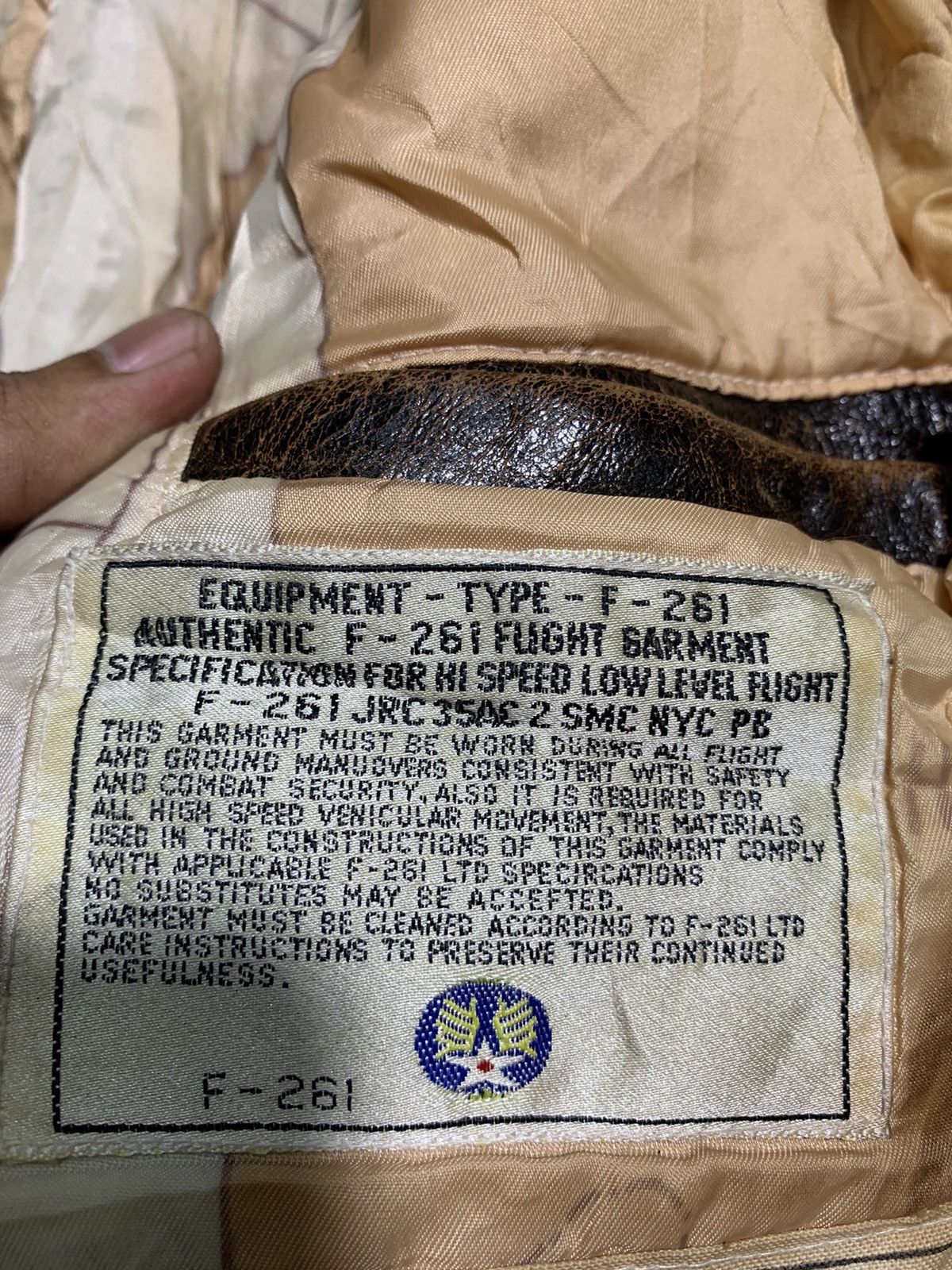 Other 🔥VERY WORN LEATHER USAF FLIGHT JACKETS Size US M / EU 48-50 / 2 - 10 Thumbnail