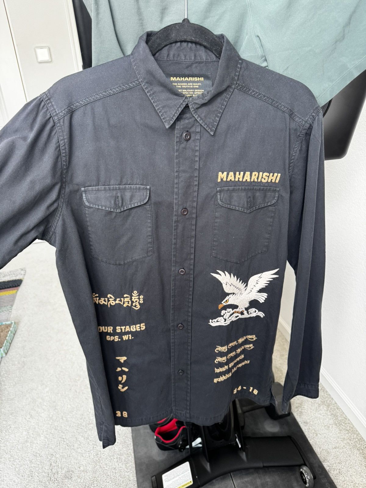 Maharishi Maharishi Pacifist Military Design Embroidered Shirt Size US M / EU 48-50 / 2 - 1 Thumbnail