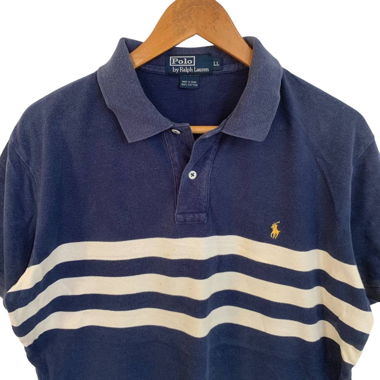 Polo Ralph Lauren Vintage Polo Ralph Lauren Stripe Polos Shirt Size US L / EU 52-54 / 3 - 2 Thumbnail