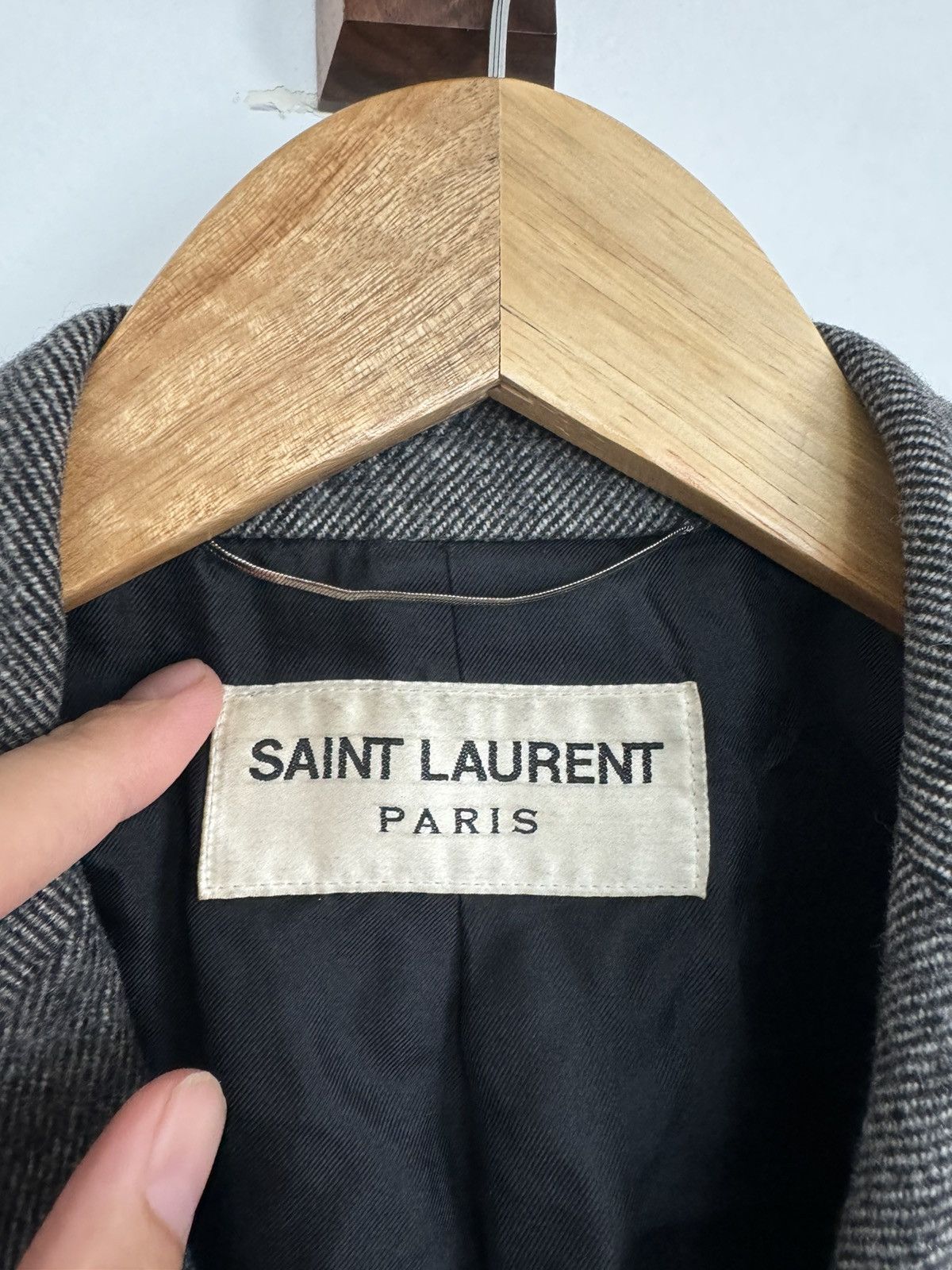 Saint Laurent Paris FW13 Cashmere Chesterfield Coat Size US S / EU 44-46 / 1 - 2 Thumbnail