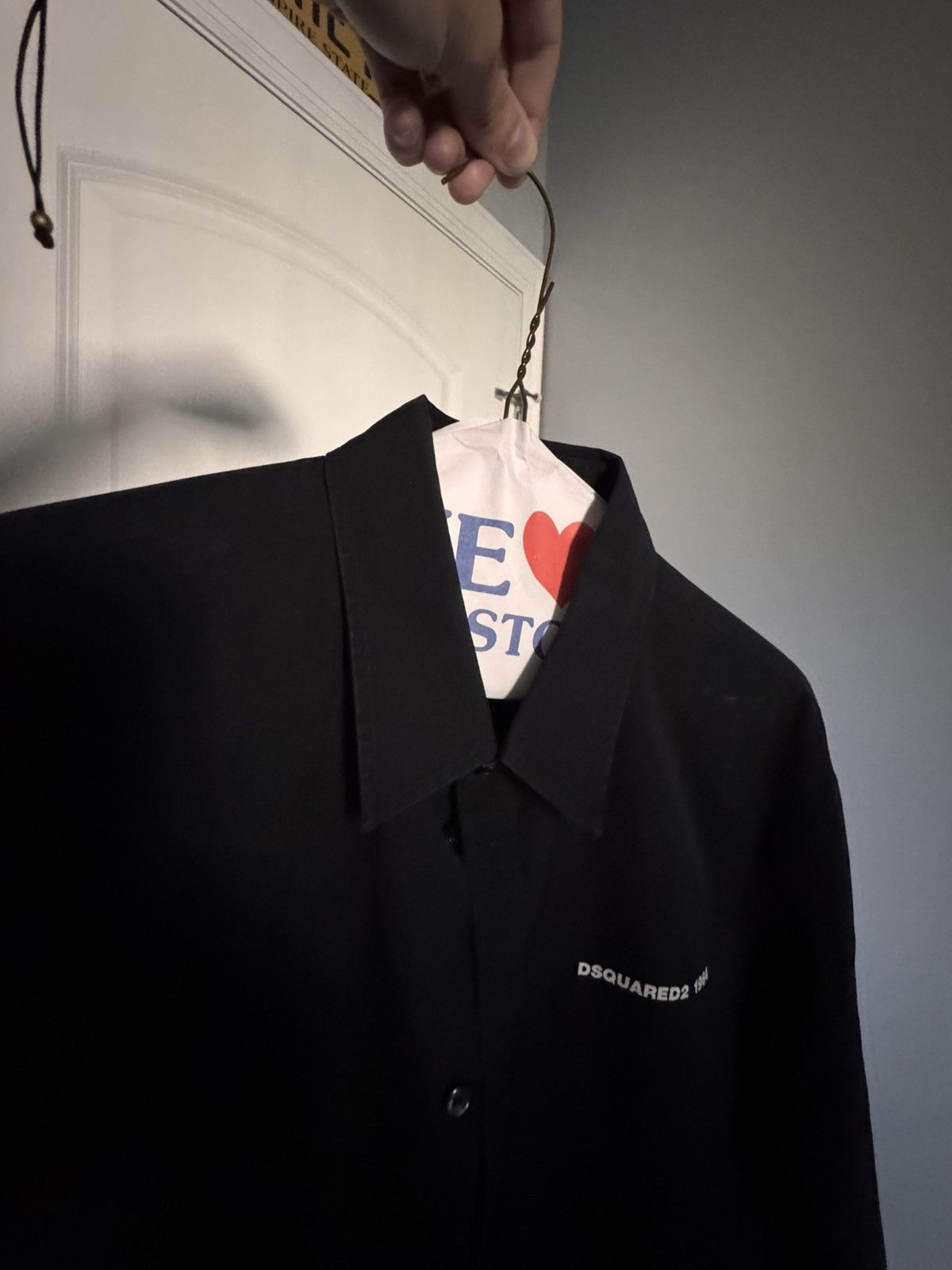 Dsquared2 DSquared2 Logo Black Button Up Shirt Size US S / EU 44-46 / 1 - 2 Thumbnail