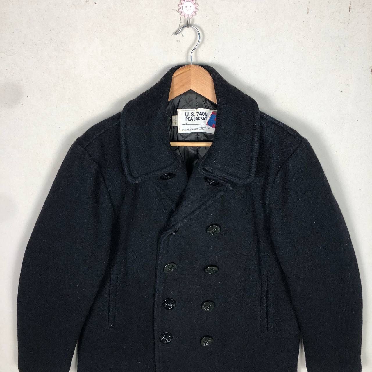 Schott Vintage 80s Schott US 740N Wool Coat Jacket Hooded Size US M / EU 48-50 / 2 - 5 Thumbnail