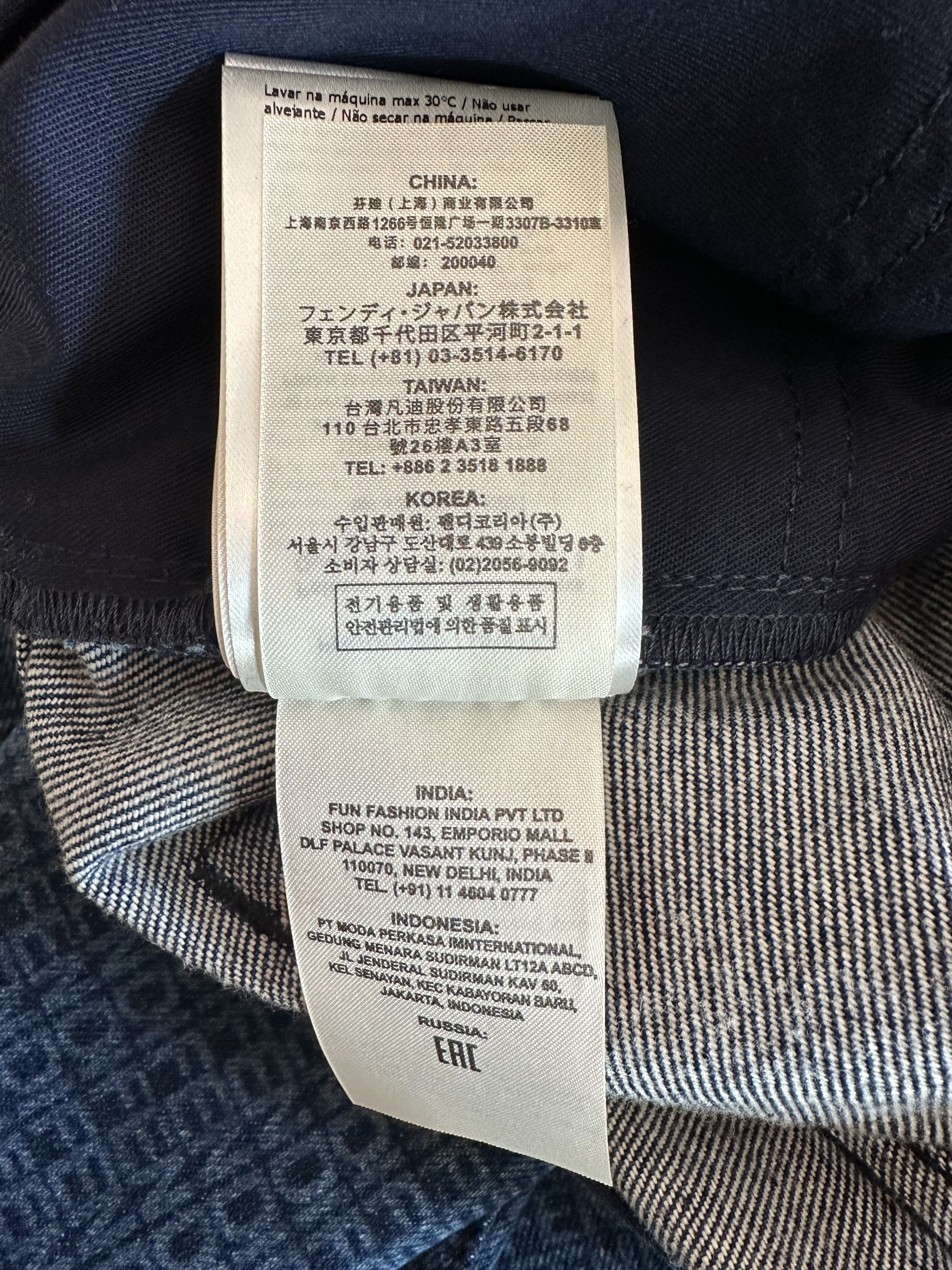 Fendi Fendi Laser Wash Straight Leg Denim Jeans Size US 34 / EU 50 - 10 Thumbnail