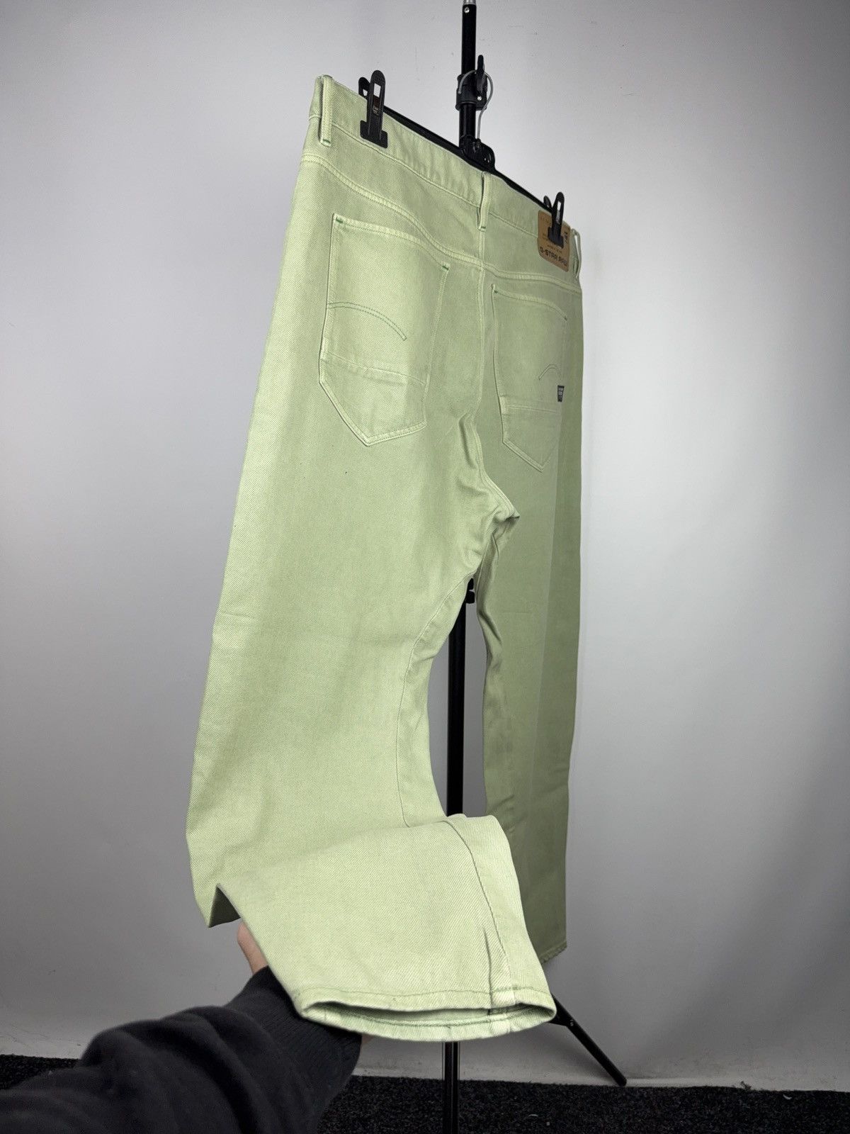 G-Star Retro 00s Avant Garde G-Star RAW 3D Tapered Mint Green Jeans Size US 36 / EU 52 - 8 Thumbnail