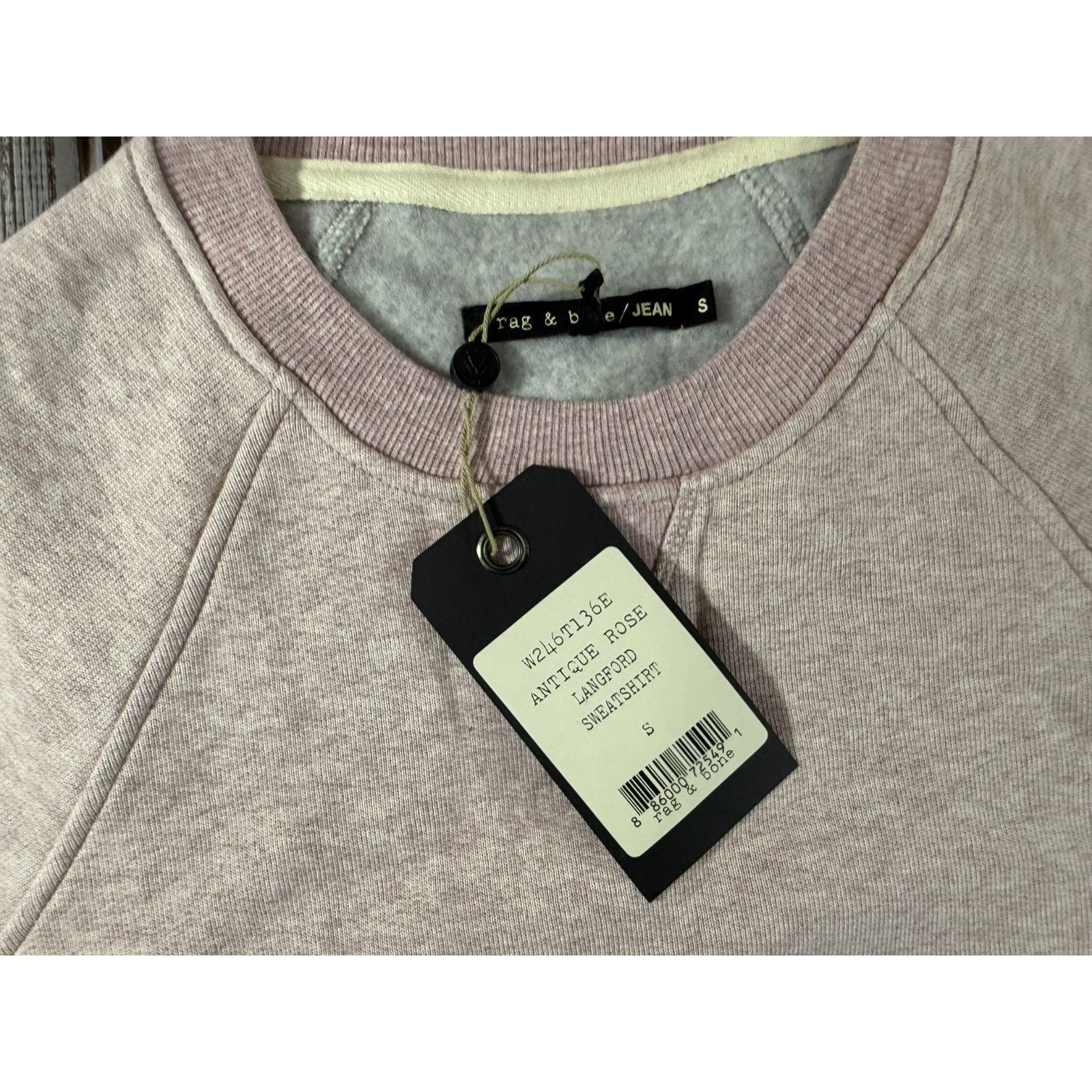 Rag & Bone Rag & Bone Langford cotton Sweatshirt color antique rose Siz Size S / US 4 / IT 40 - 2 Thumbnail