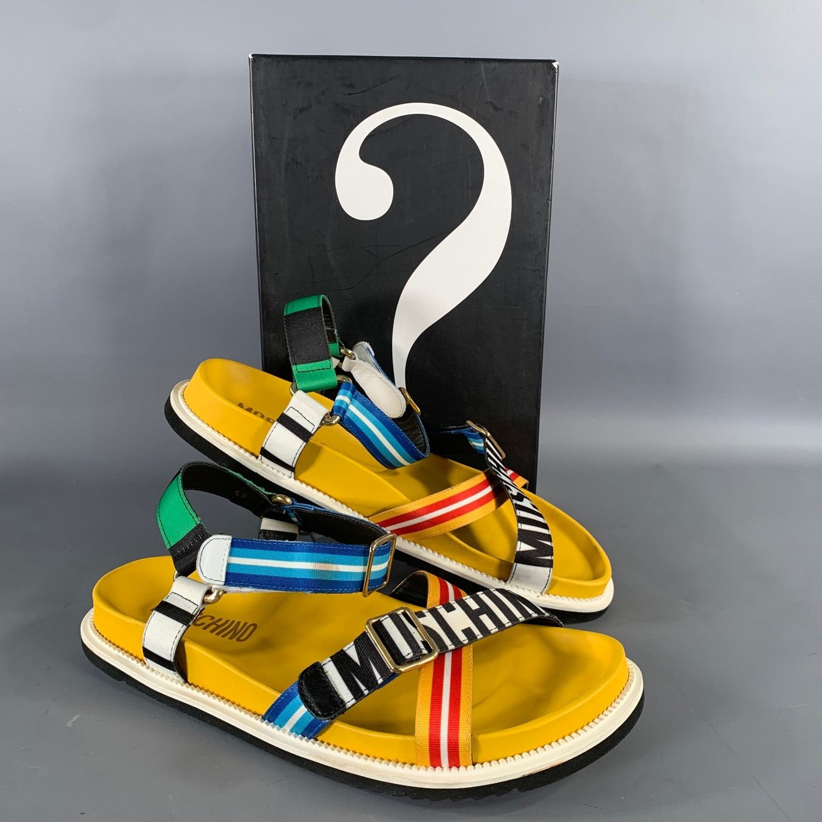 Moschino MOSCHINO Size 12 Multi-Color Geometric Sandals Size US 12 / EU 45 - 9 Thumbnail