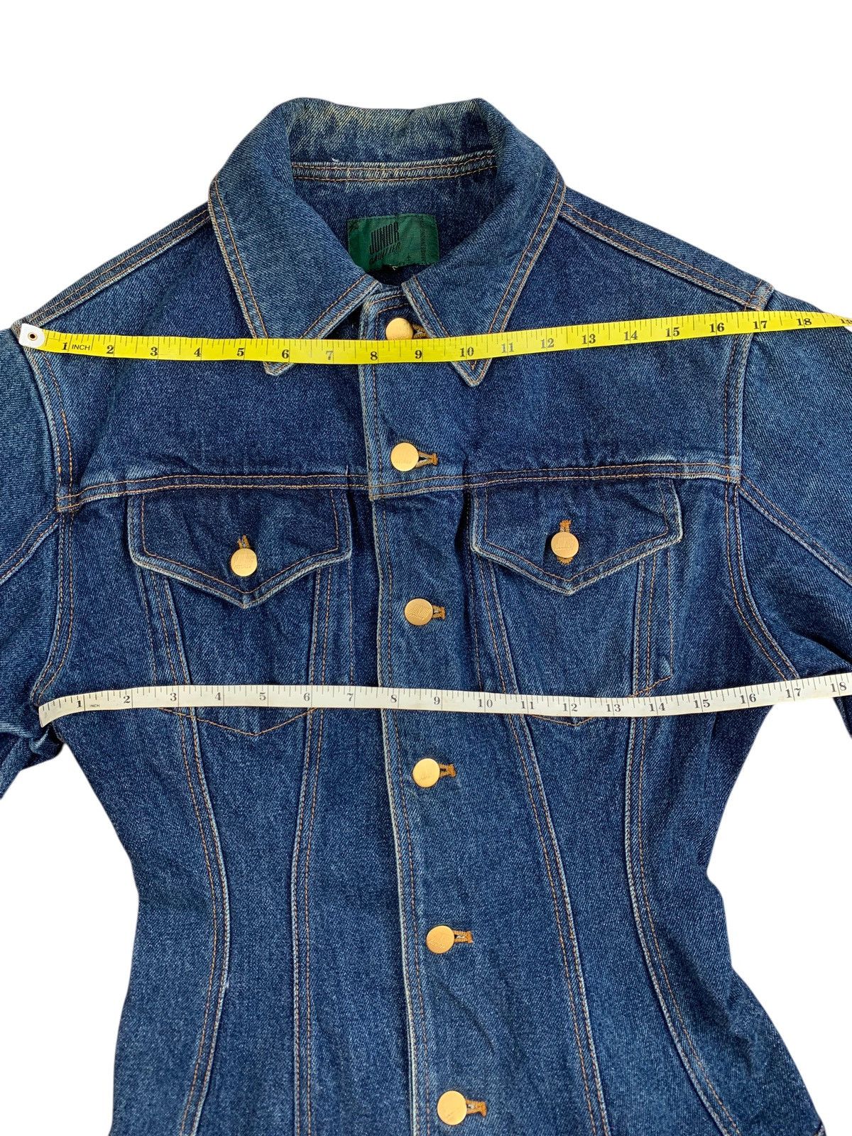 Jean Paul Gaultier 90's Junior Gaultier Blouson Denim Jacket Size S / US 4 / IT 40 - 2 Thumbnail