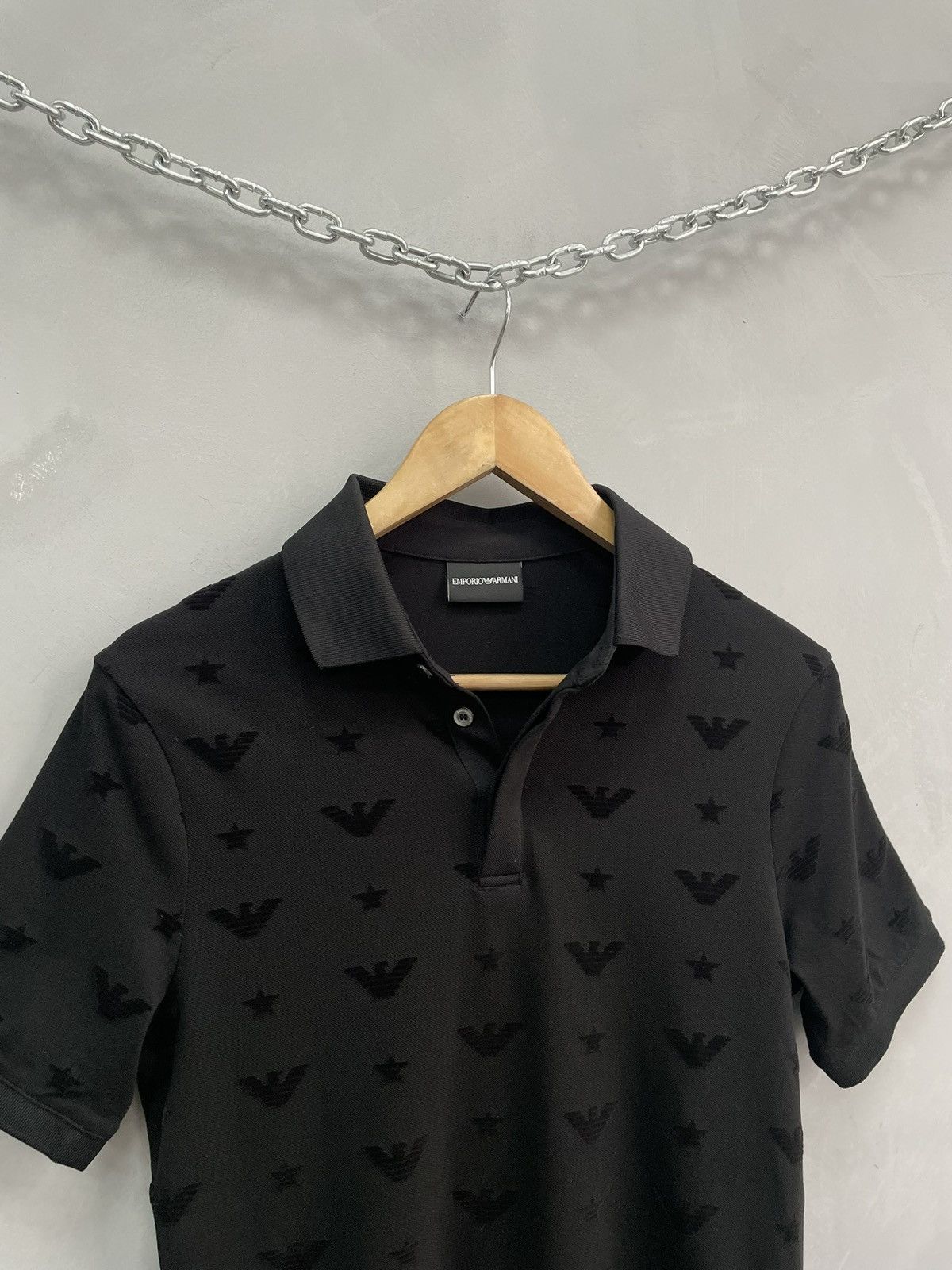 Emporio Armani Rare monogram archive Emporio Armani Polo t shirt Size US XS / EU 42 / 0 - 2 Thumbnail