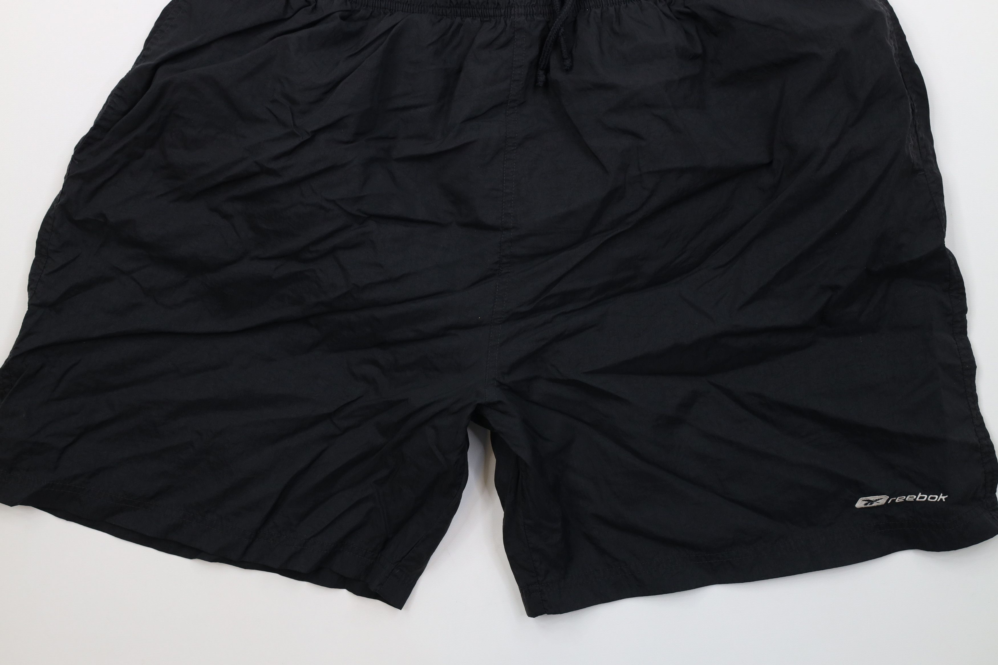Reebok Vintage 90s Reebok Lined Above Knee Shorts Baggies Black Size US 38 / EU 54 - 4 Thumbnail