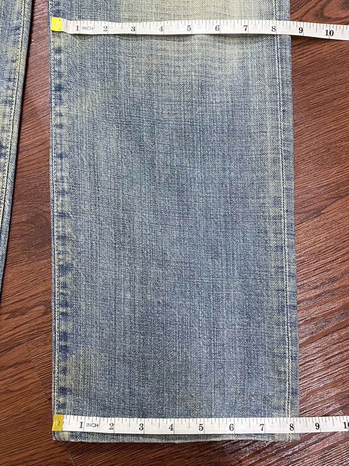 Japanese Brand Vintage Uniqlo S002 Faded Wash Loose Jeans Size US 33 - 16 Thumbnail