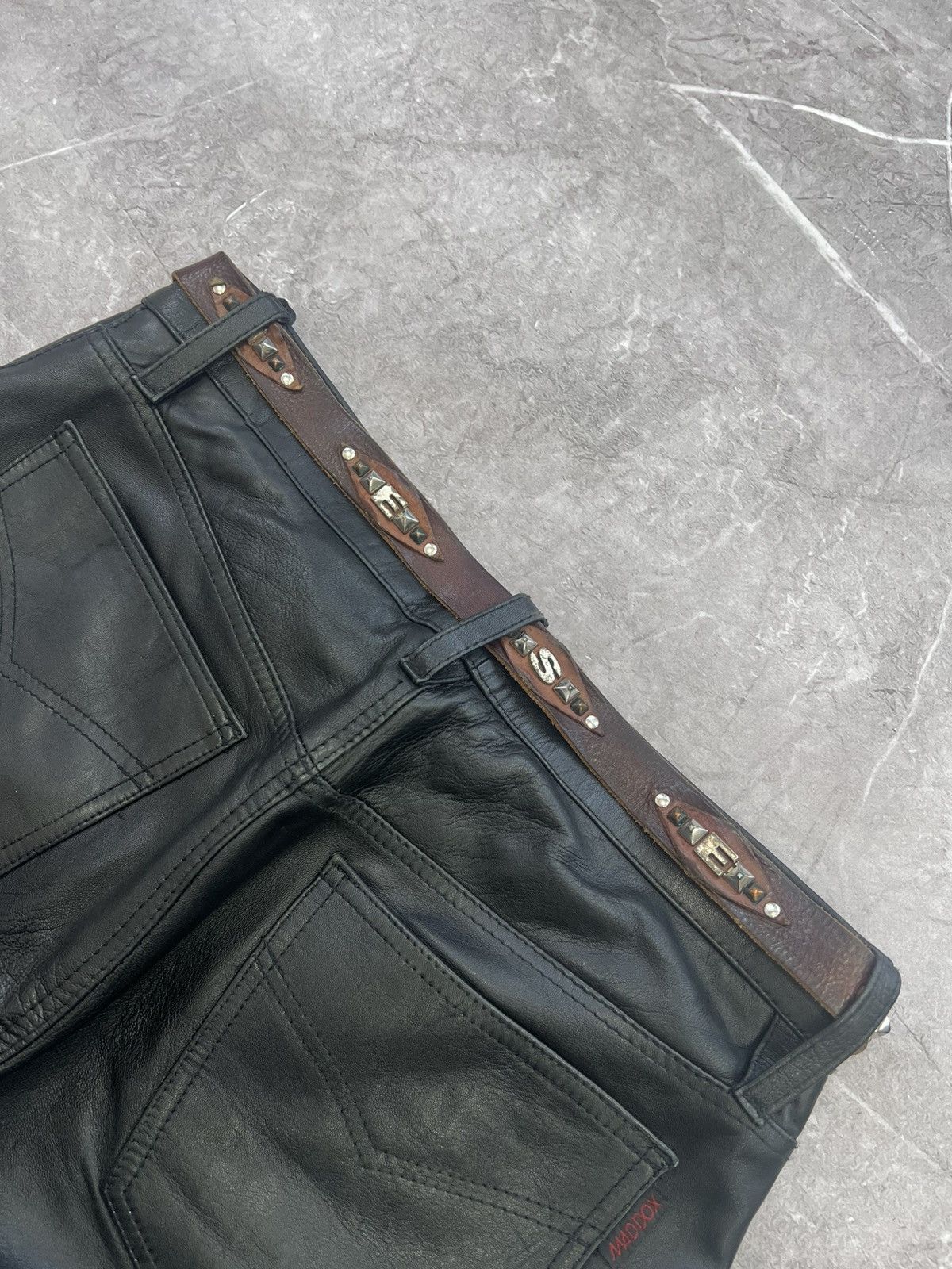 Diesel × Vintage VINTAGE Y2K BROWN LEATHER METAL LOGO DIESEL BELT Size ONE SIZE - 2 Thumbnail