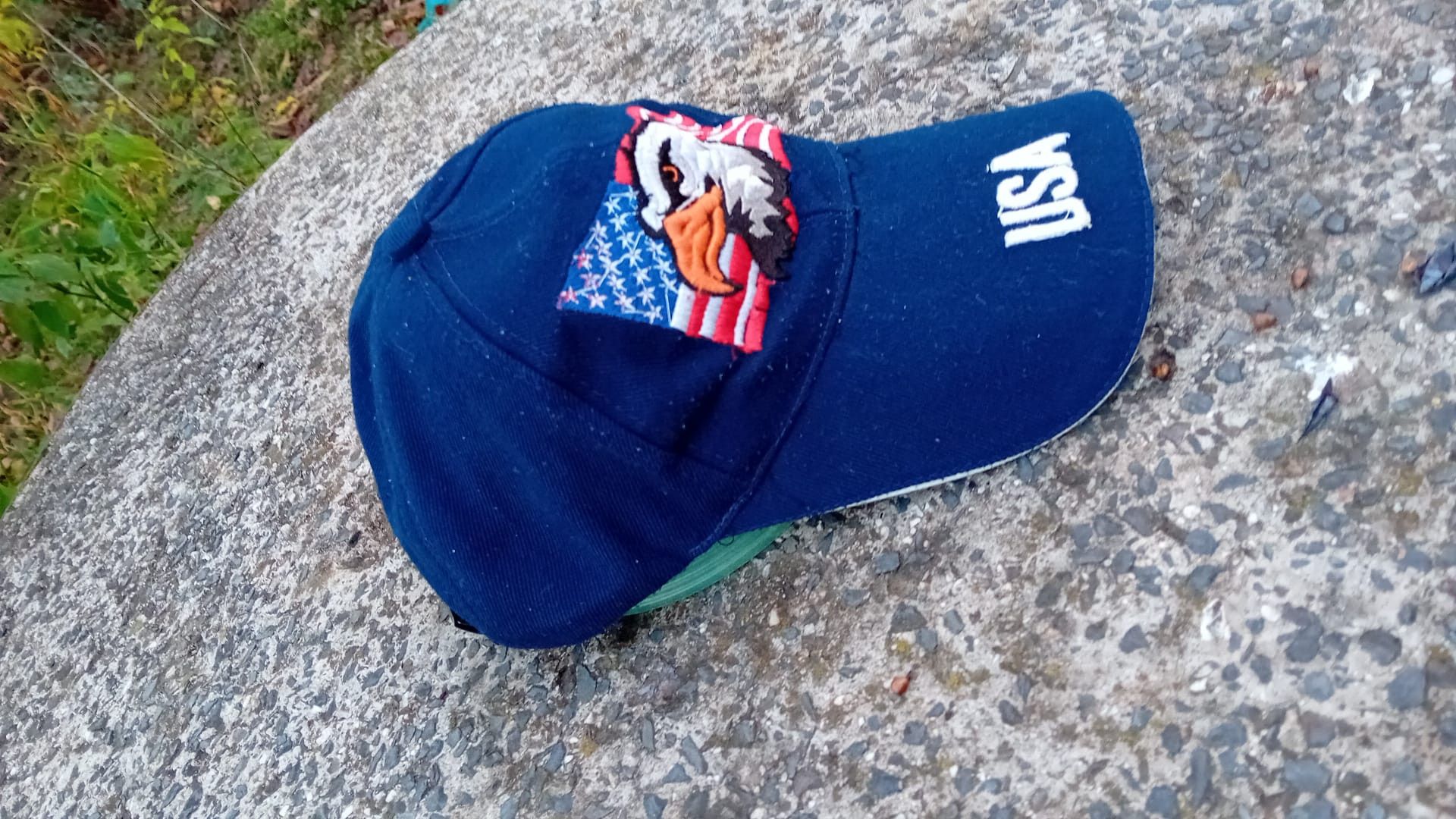 Other USA Waving American Flag Eagle Embroidered Blue Strapback Size ONE SIZE - 5 Thumbnail