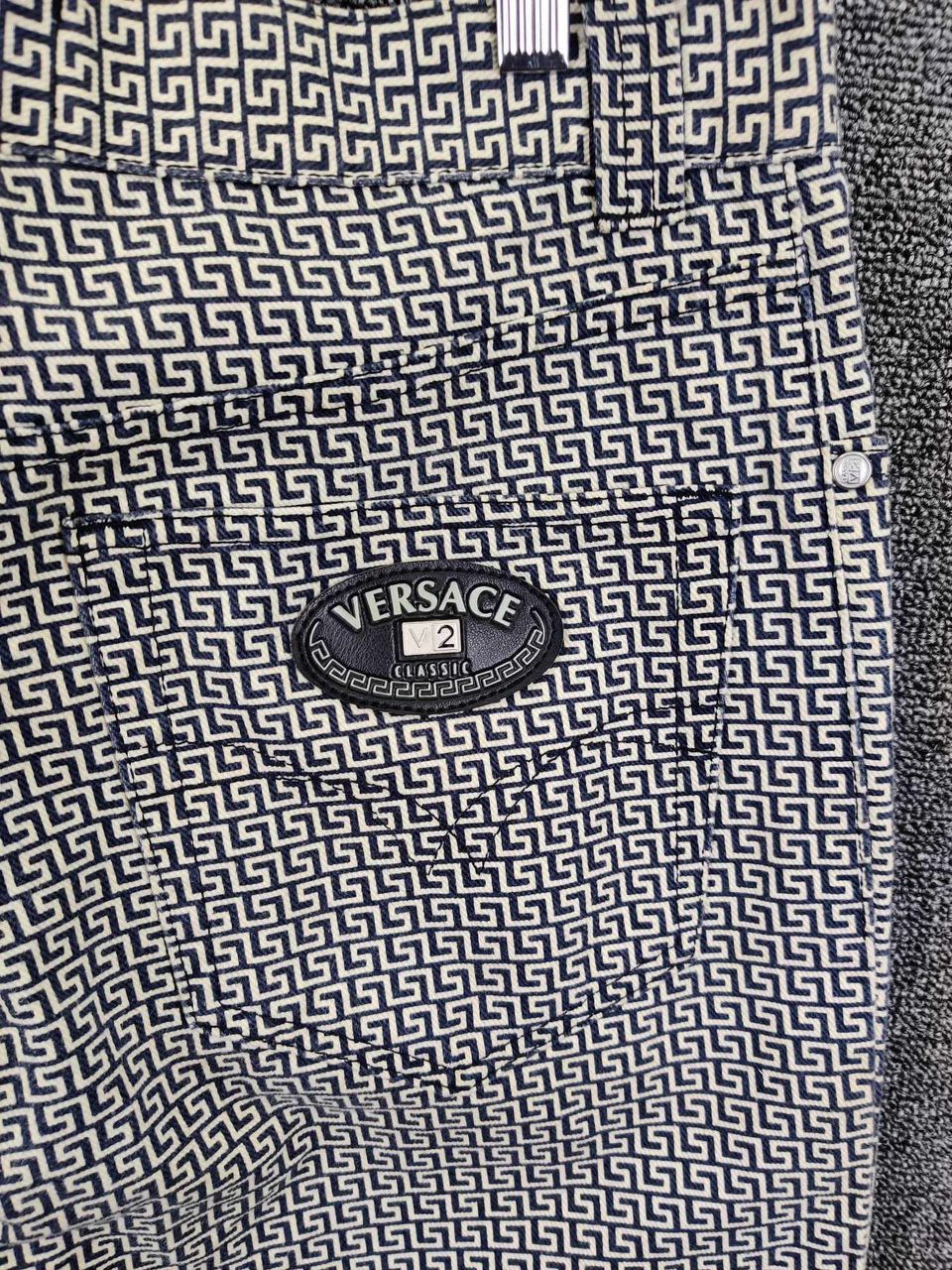 Versace Vintage Versace Classic V2 Monogram Trousers Loose Pants Size US 31 - 5 Thumbnail