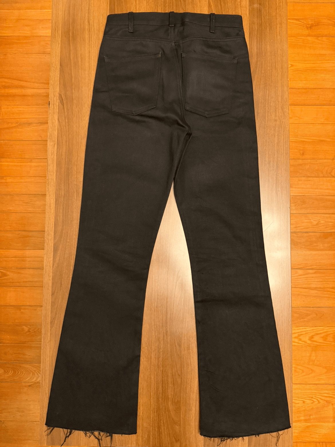 Celine Celine Sz 27 Celine 21AW Runway Distressed Bell Bottom Den Size US 27 - 4 Thumbnail