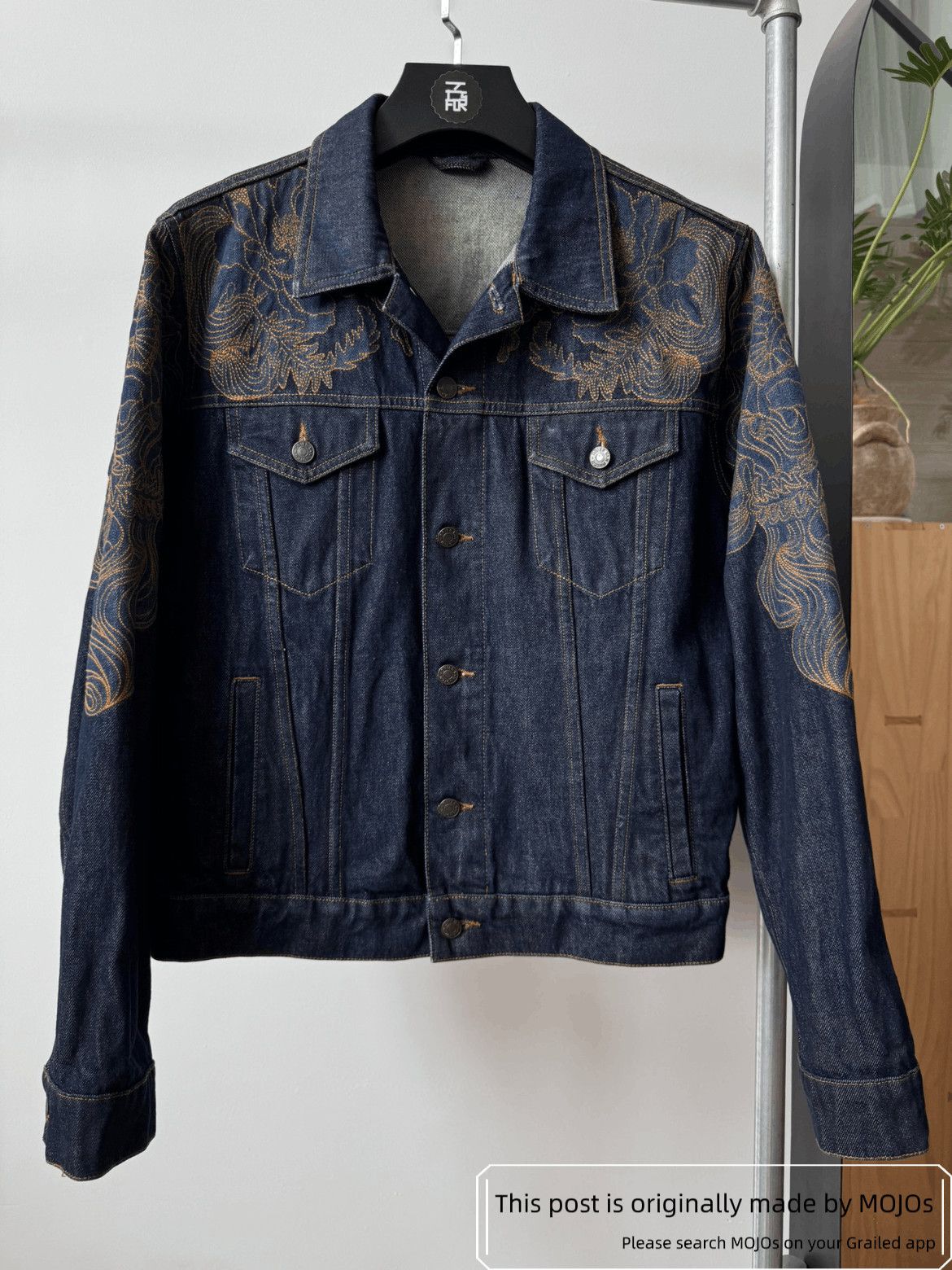 Dries Van Noten 18SS Runway Stitches Denim Jacket
