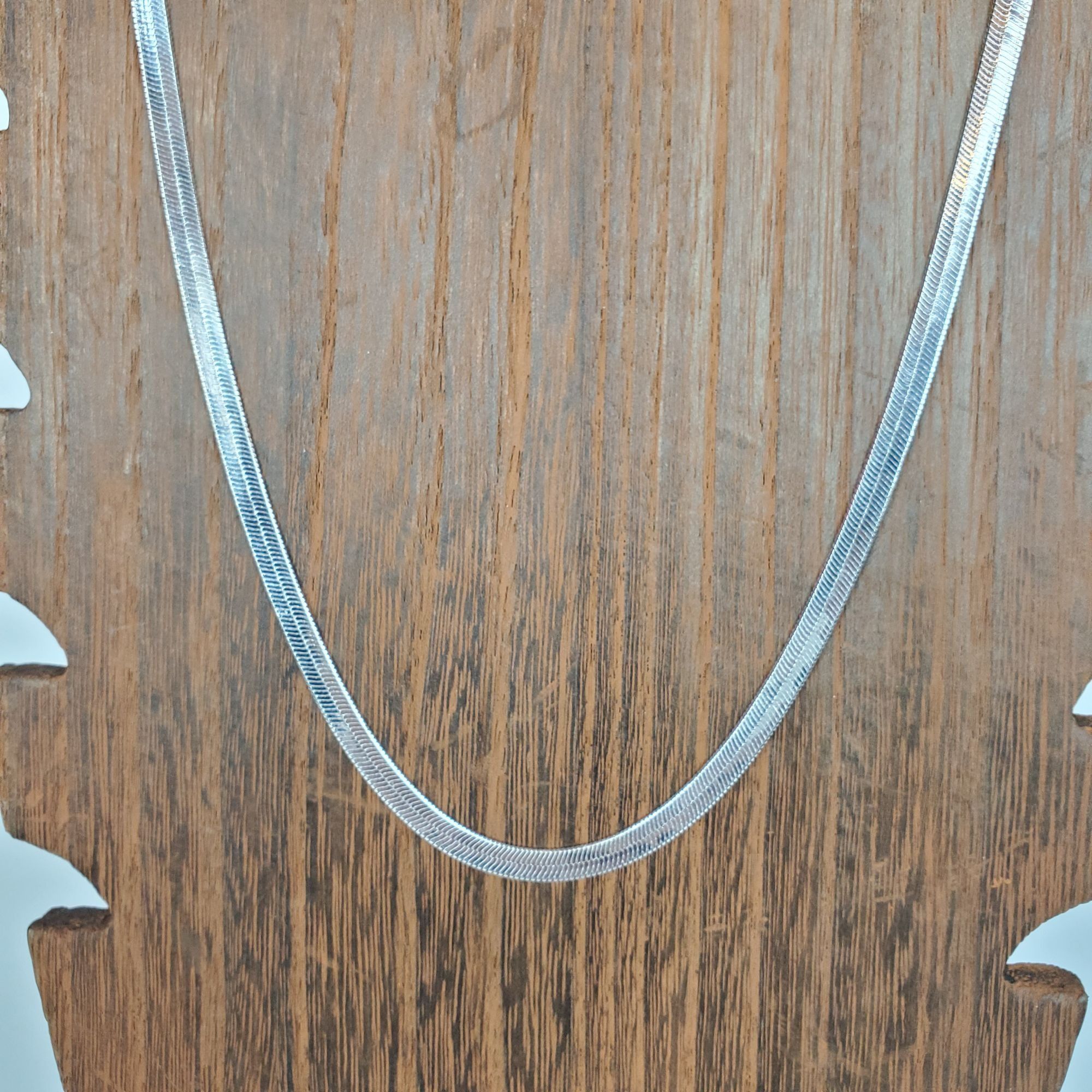 Other Flexible Silver Herringbone 4.5mm 18" Necklace Size ONE SIZE - 3 Thumbnail