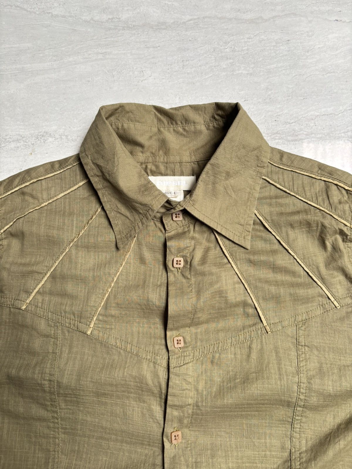 Diesel DIESEL Green Shirt Size US S / EU 44-46 / 1 - 9 Thumbnail