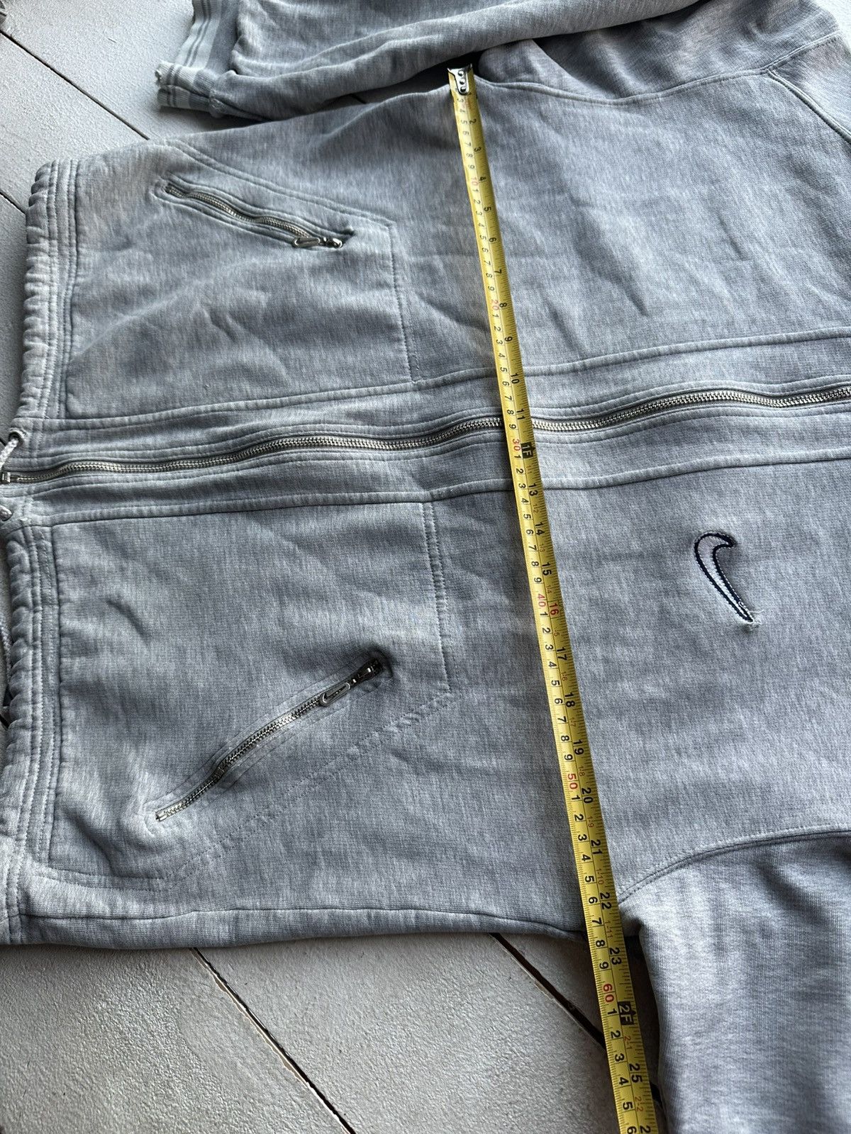 Vintage 🚨90s Nike Big Logo Swoosh Gray Oversized Sweatshirt y2k rare Size US S / EU 44-46 / 1 - 24 Thumbnail