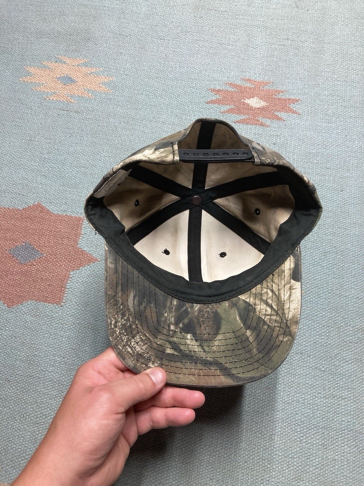 Vintage vtg SnapBack hat camo realtree blank hunting tree camouflage Size ONE SIZE - 6 Thumbnail