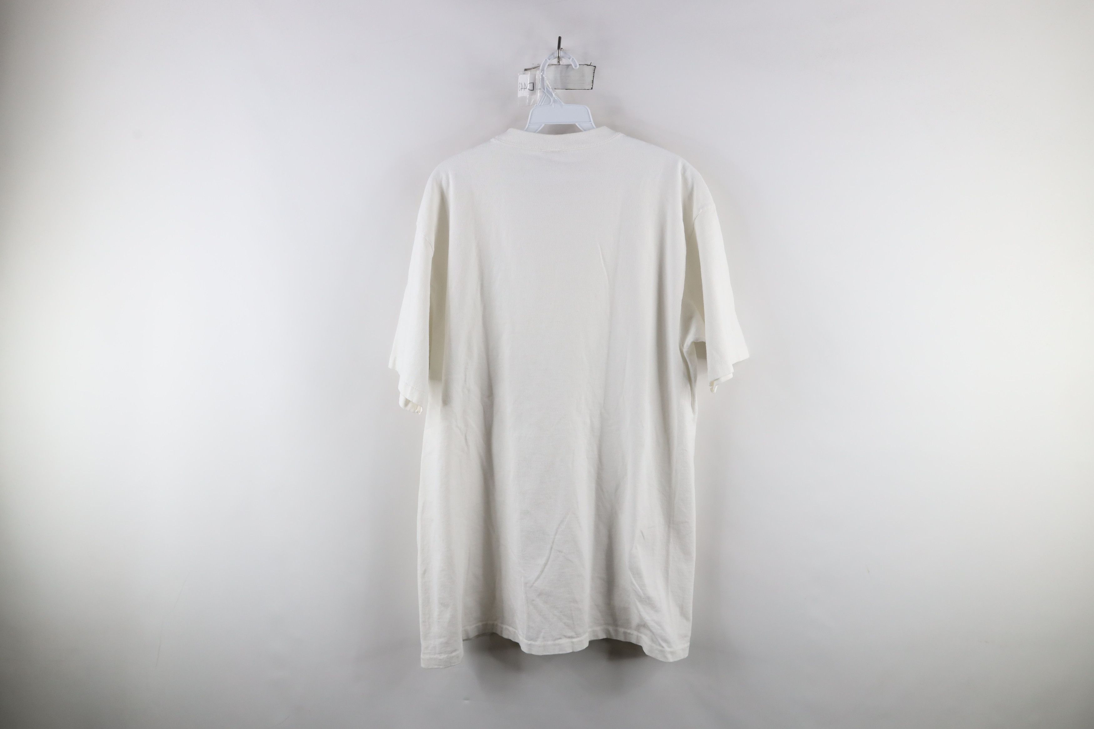 Columbia × Vintage Vintage 90s Columbia Heavyweight Cotton T-Shirt White USA Size US L / EU 52-54 / 3 - 8 Thumbnail