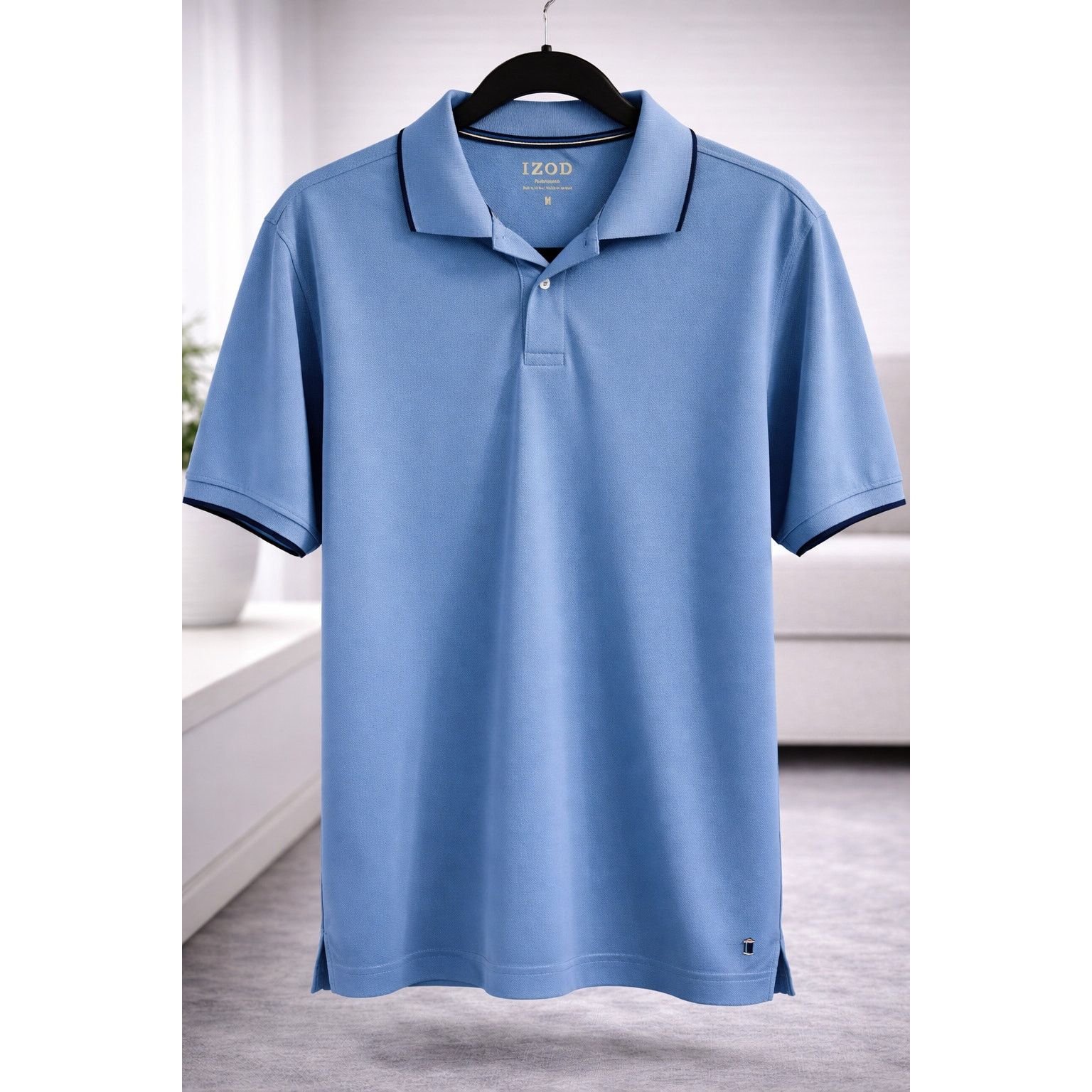 Izod IZOD Performance Polo Shirt Men’s Medium Blue Short Sleeve Size US M / EU 48-50 / 2 - 1 Thumbnail