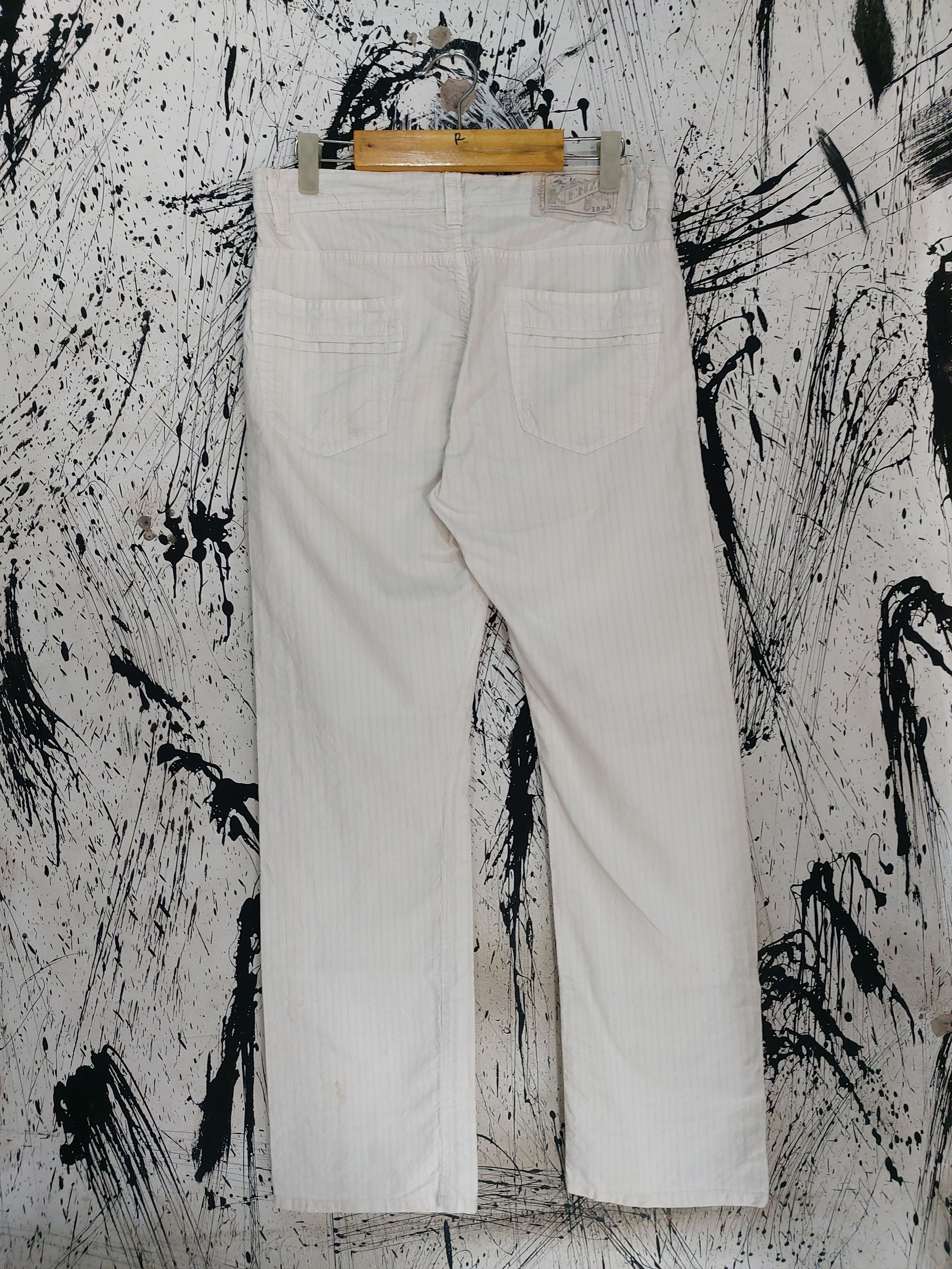 Kenzo 80'S KENZO HOME CASUAL STRIPE TROUSER PANTS Size US 33 - 8 Thumbnail