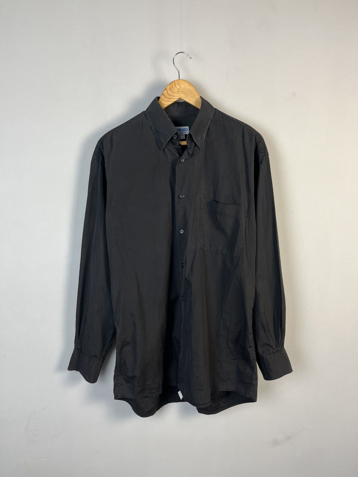 Kenzo × Vintage Kenzo Homme Vintage Classic Cotton Long Sleeve Shirt Size US L / EU 52-54 / 3 - 1 Thumbnail