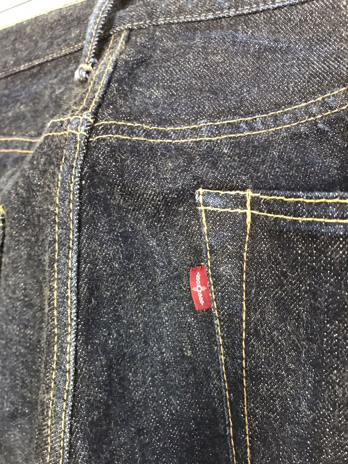 Two Moon RARE Two Moon Buttonfly Selvedge Dark Indigo Jeans Size US 32 / EU 48 - 8 Thumbnail