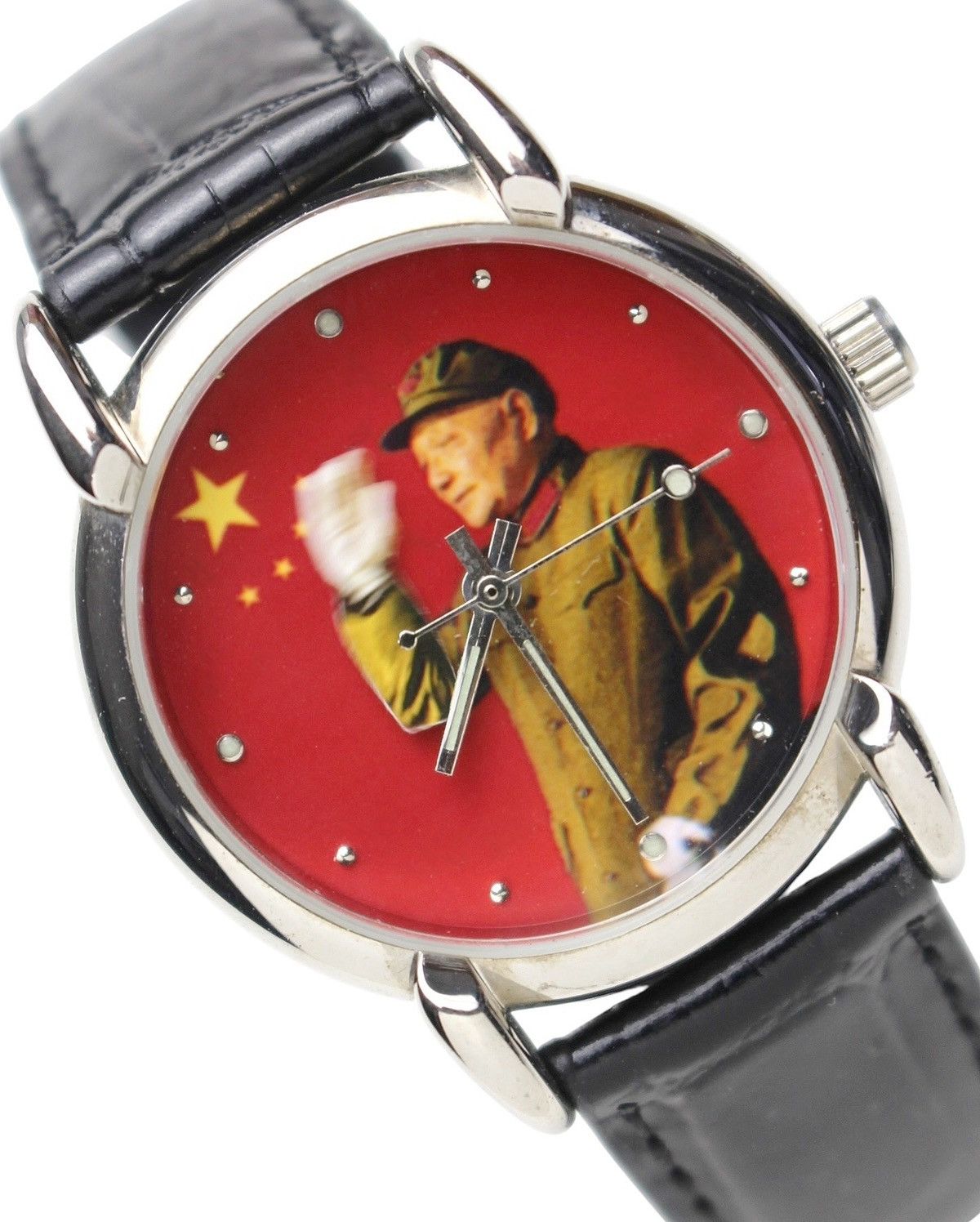 Vintage 1994 SHANGHAI TANG DENG XIAOPING RED HAND-WINDING WATCH Size ONE SIZE - 5 Thumbnail