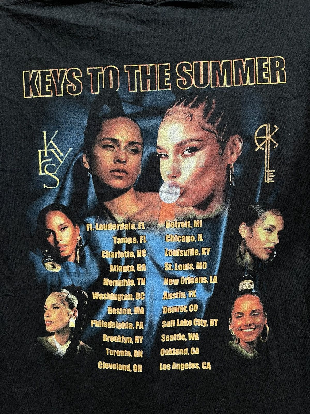 Band Tees Alicia 'Keys To The Summer Tour' Promo Tee🔥🔥🔥 Size US M / EU 48-50 / 2 - 5 Thumbnail
