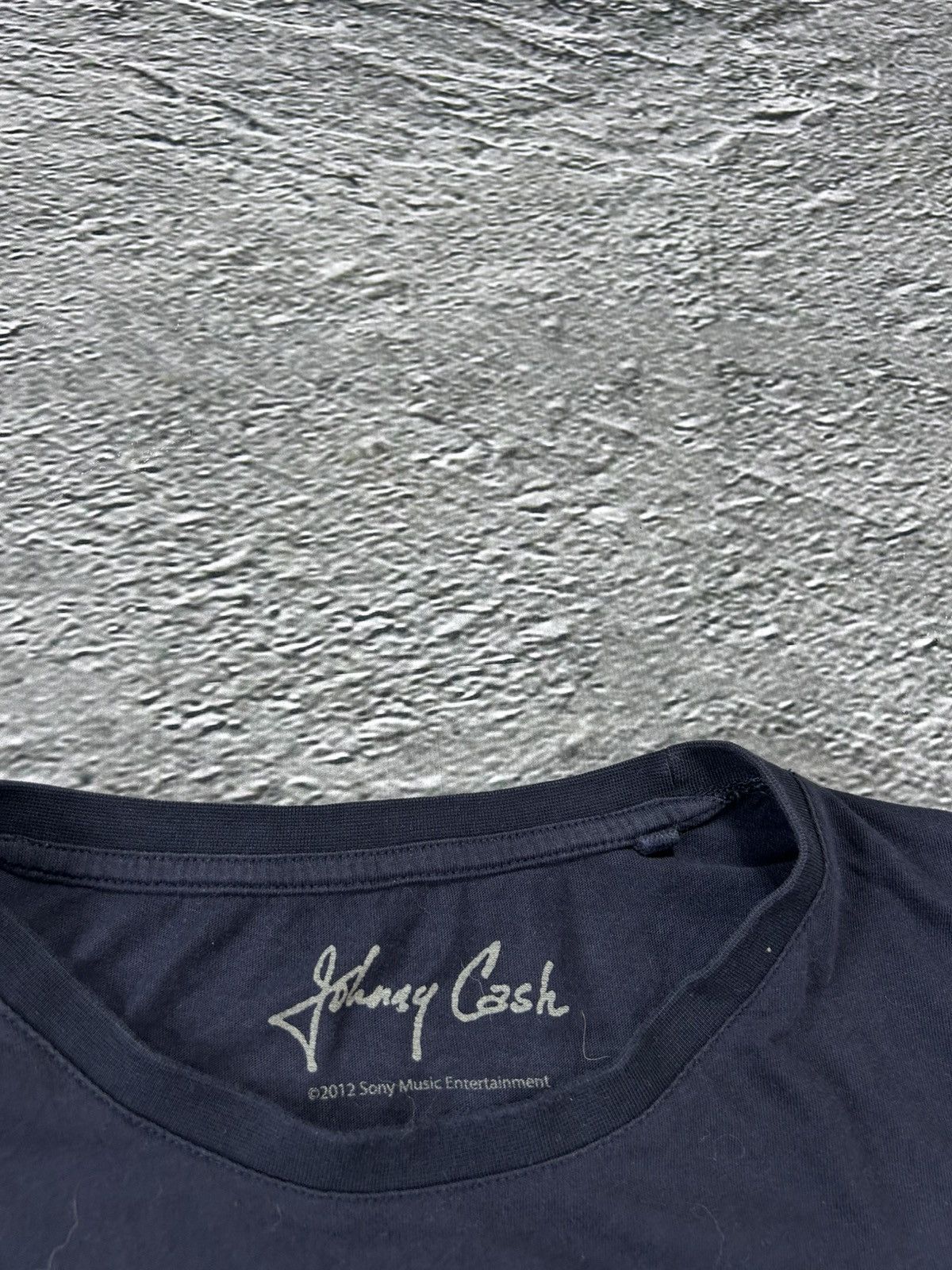 Band Tees × Vintage Johnny Cash vintage T-Shirt 2012 navy Size US XL / EU 56 / 4 - 3 Thumbnail