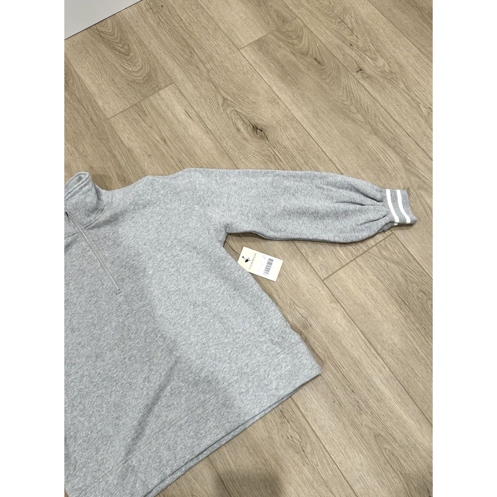 Vintage Tuckernuck Pullover Womens S Gray NWT TNUCK Sport Heathered Carlson Quarter Zip Size S / US 4 / IT 40 - 2 Thumbnail
