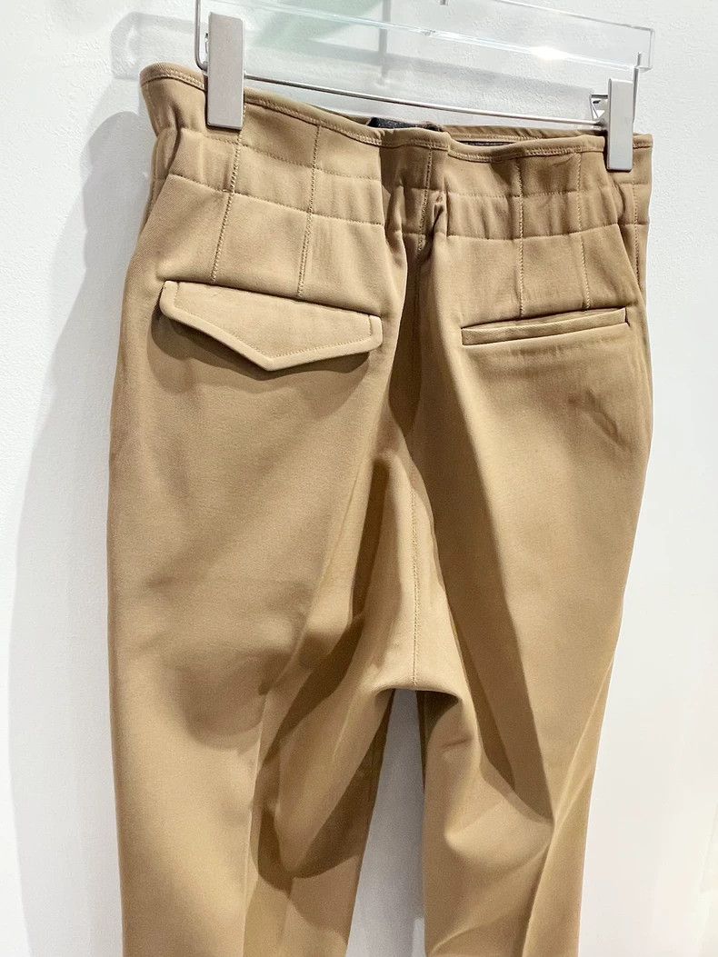 Toga Pulla Toga Pulla 19SS Belt-Trim High-Waist Tapered Pants 2504-Nex Size 37" - 6 Thumbnail