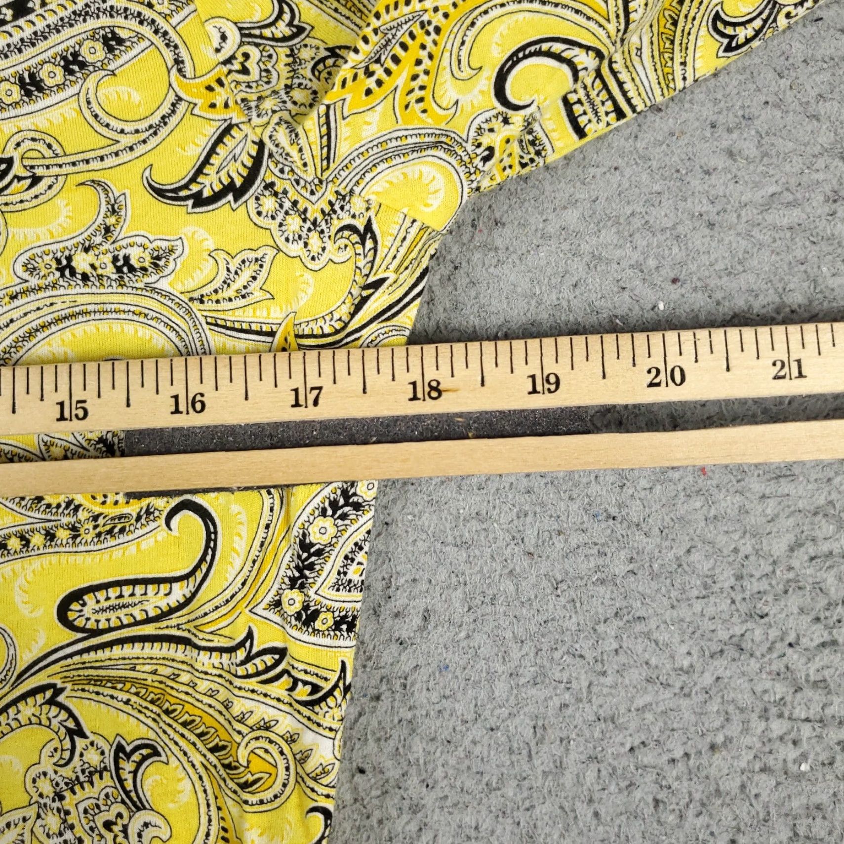 Ralph Lauren Lauren Ralph Lauren Blouse Womens Size Small Yellow Paisley Long Sleeve Button Up Classic Preppy Size S / US 4 / IT 40 - 7 Thumbnail