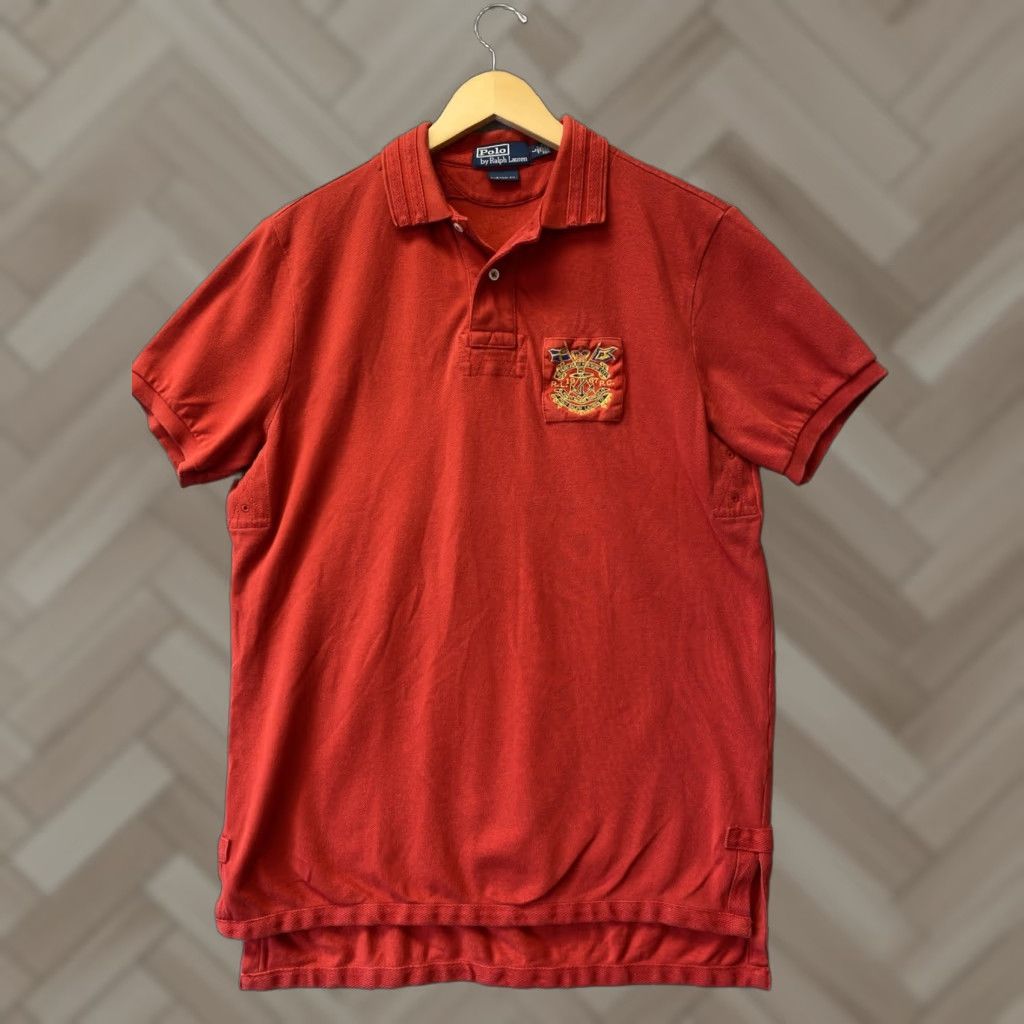 Polo Ralph Lauren VINTAGE Polo Ralph Lauren Sportsman Hunting Shooting Shirt L Red Slim Fit Retro 90s Mens Size US L / EU 52-54 / 3 - 1 Thumbnail