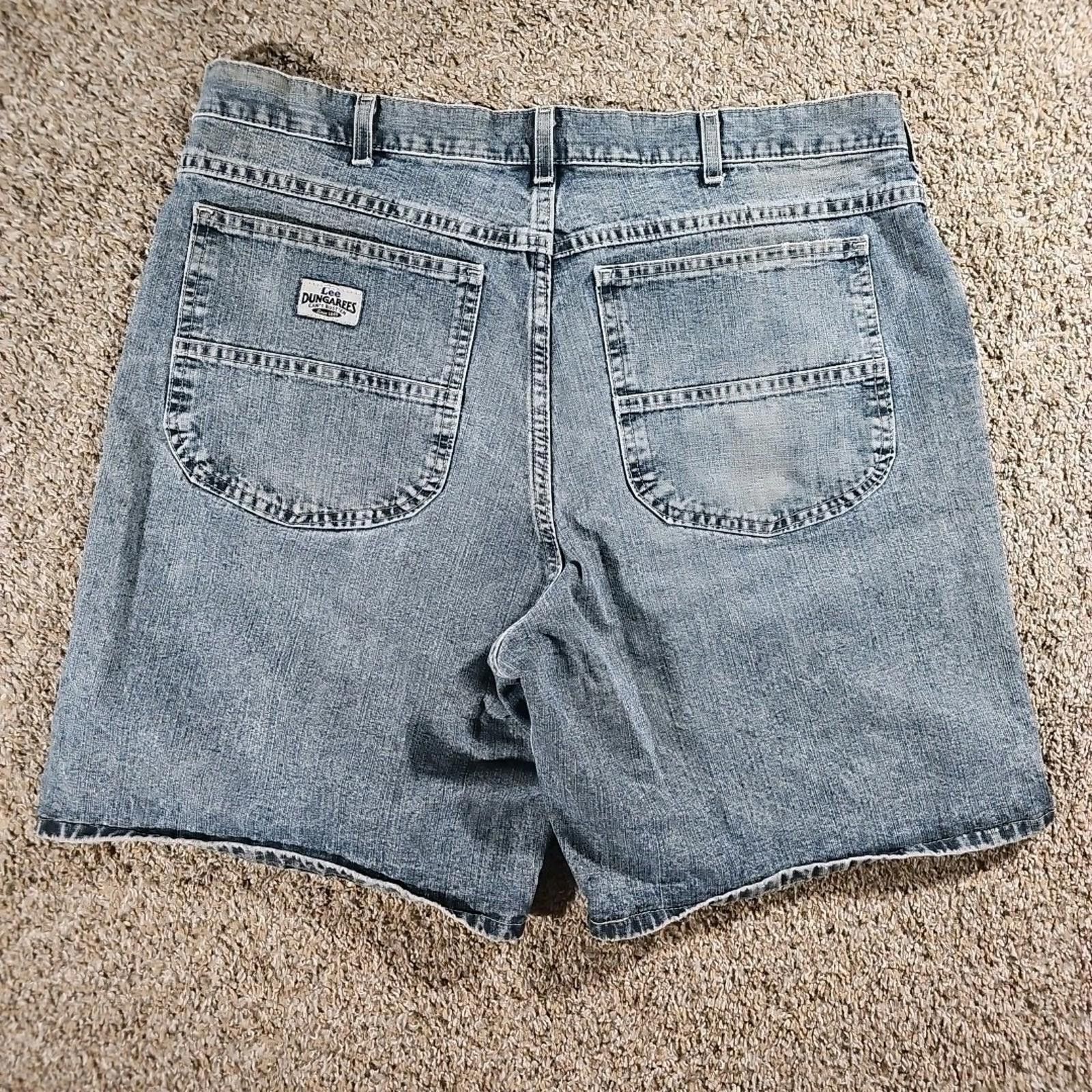 Lee LEE Loose Dungarees Jean Shorts Sz 40 Size US 40 / EU 56 - 6 Thumbnail