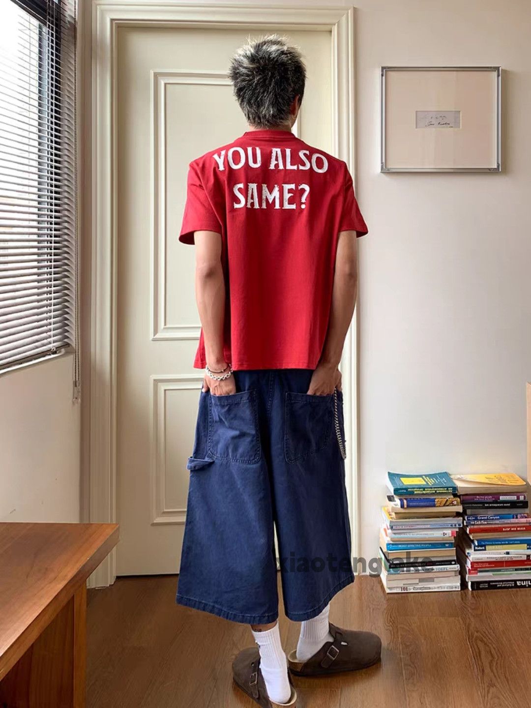 Designer × Japanese Brand × Vintage Unisex washed faded loose hiphop carpenter shorts Size US 30 / EU 46 - 2 Thumbnail