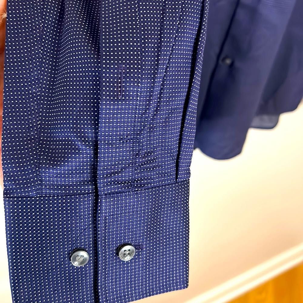 Hugo Boss NWT Slim Fit Shirt- BOSS-size 15.5-Deep Blue-100% CtnTwoply Size 38R - 4 Thumbnail