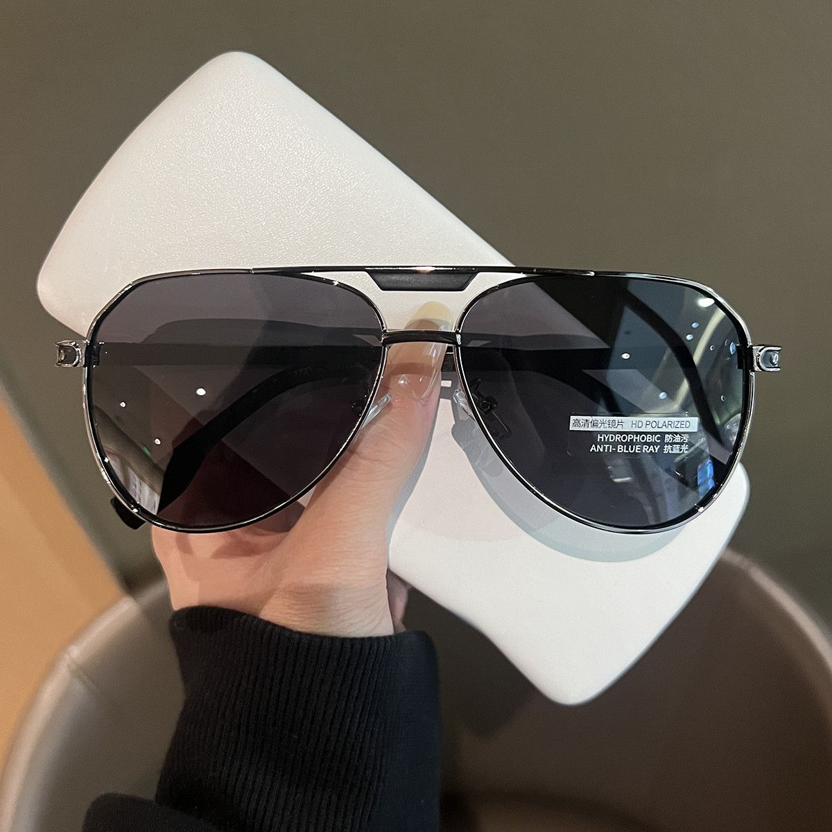 VIBE Hip-hop Street ins style custom avant-garde sunglasses Size ONE SIZE - 3 Thumbnail