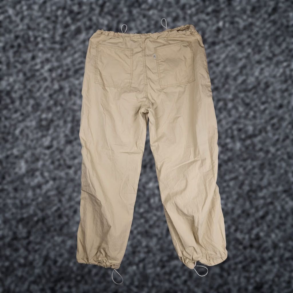 Levi's Levi's Parachute Pants Mens Large 34 x 29 Beige Drawstring Lightweight Cotton Pants Mens Size US 33 - 1 Thumbnail