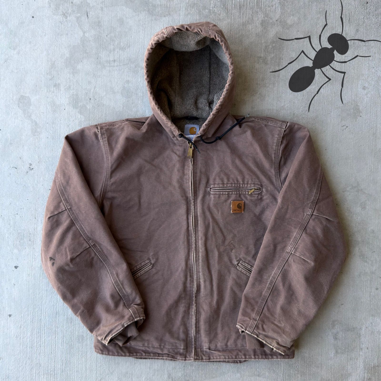 Carhartt × Vintage Carhartt J141 FWD brown Sierra Sherpa work wear jacket Size US M / EU 48-50 / 2 - 1 Thumbnail