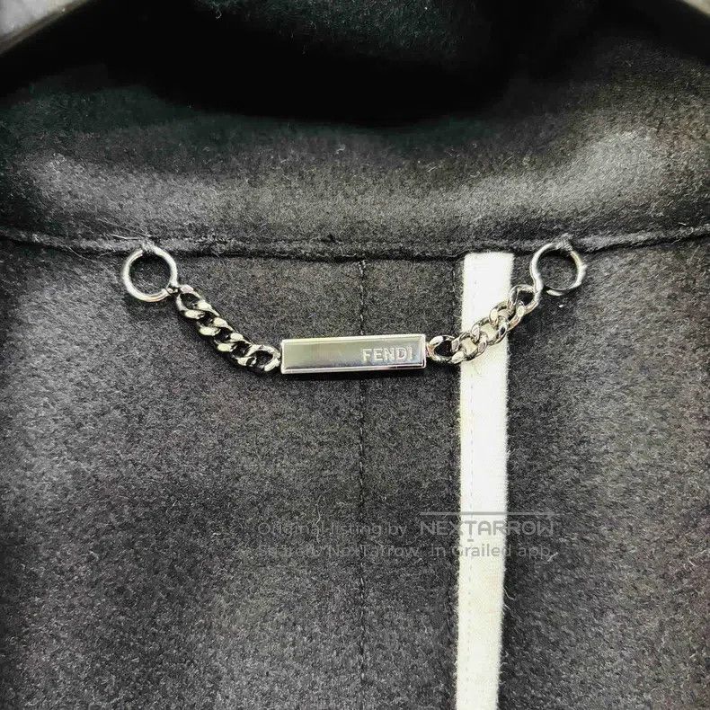 Fendi Fendi Real Fur Collar, Leather Patches, Woolen Tweed Jacke Size XXS / US 00 / IT 34 - 3 Thumbnail