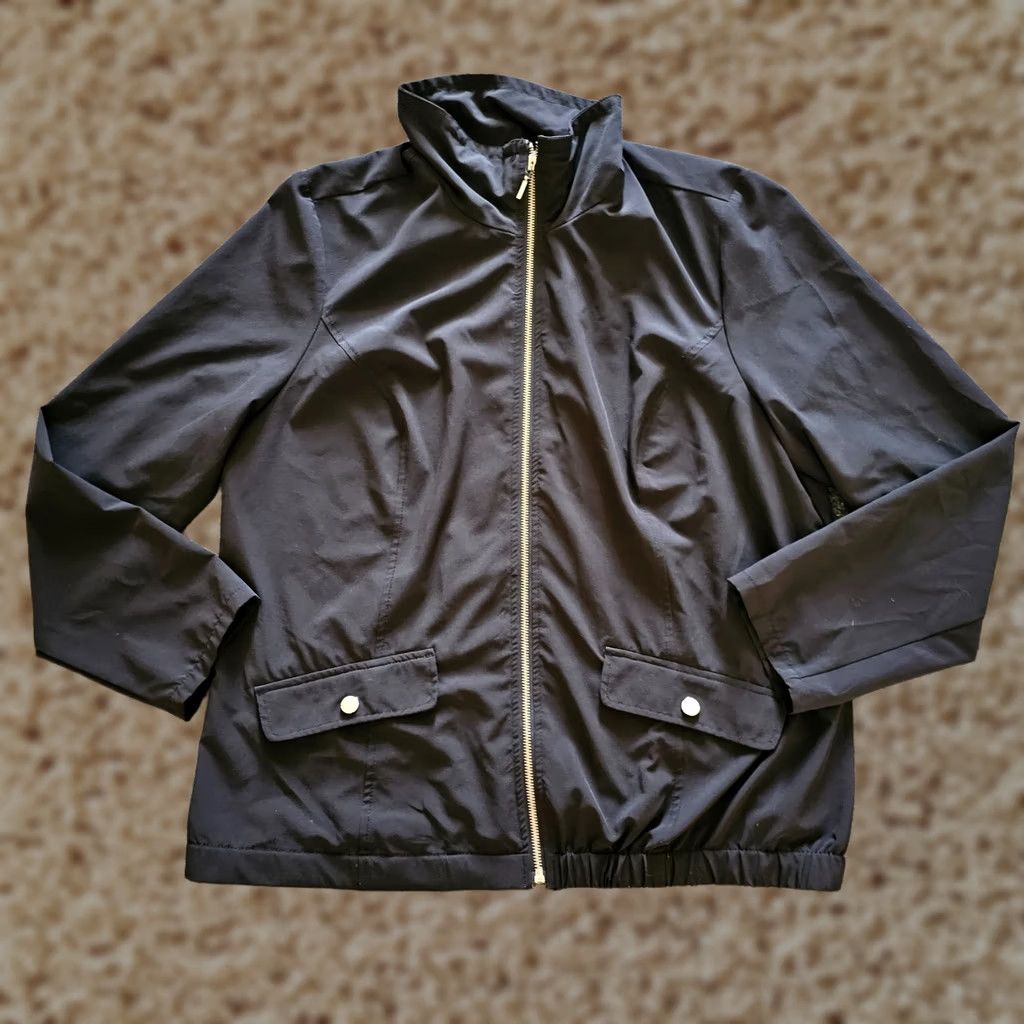 Vintage Chicos Zenergy Jacket 2 Womens Large Black Long Sleeve Lightweight Casual Jacket Size L / US 10 / IT 46 - 1 Thumbnail