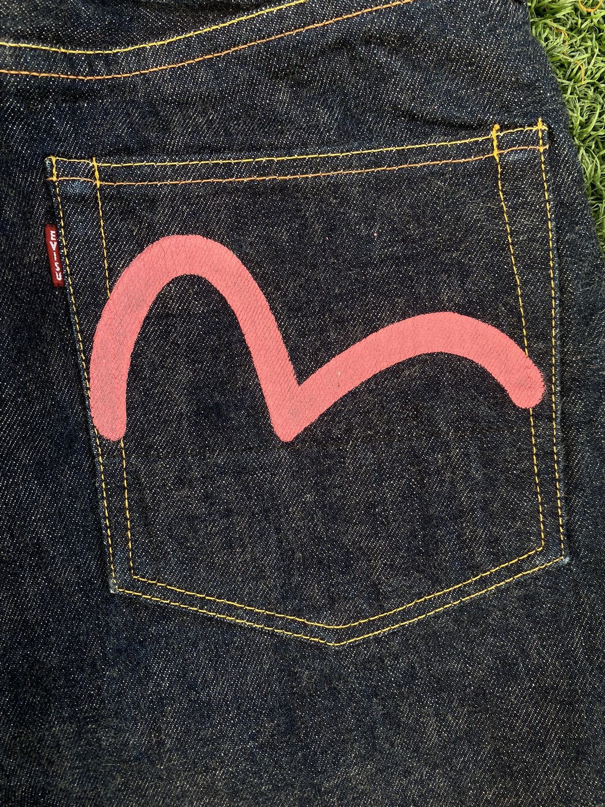Evisu VINTAGE EVISU JEANS NO.2 PINK SEA GULLS JAPAN SELVEDGE Size US 30 / EU 46 - 3 Thumbnail
