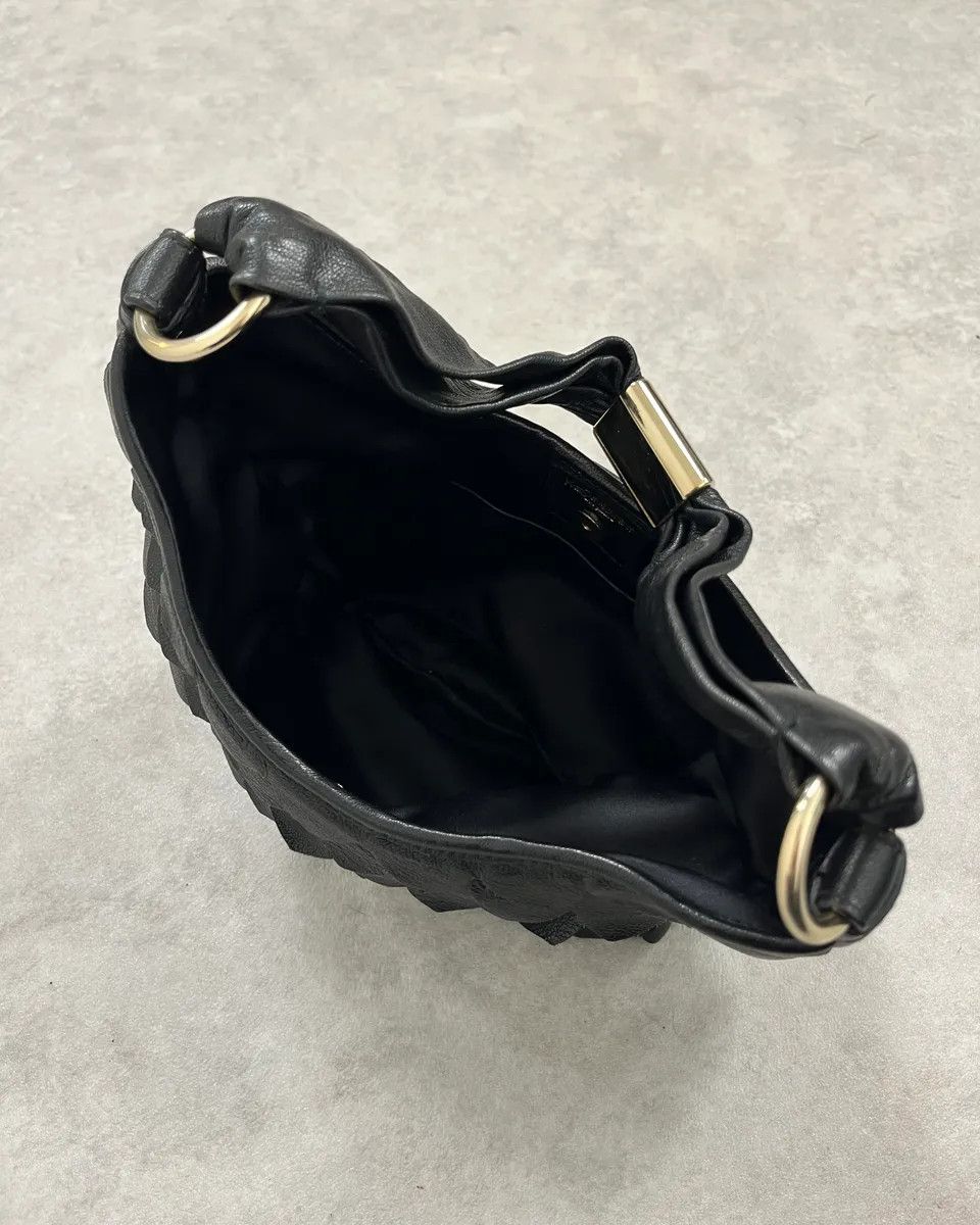 Yves Saint Laurent Yves Saint Laurent Black Leather Fishscale Hobo Shoulder Bag Size ONE SIZE - 9 Thumbnail